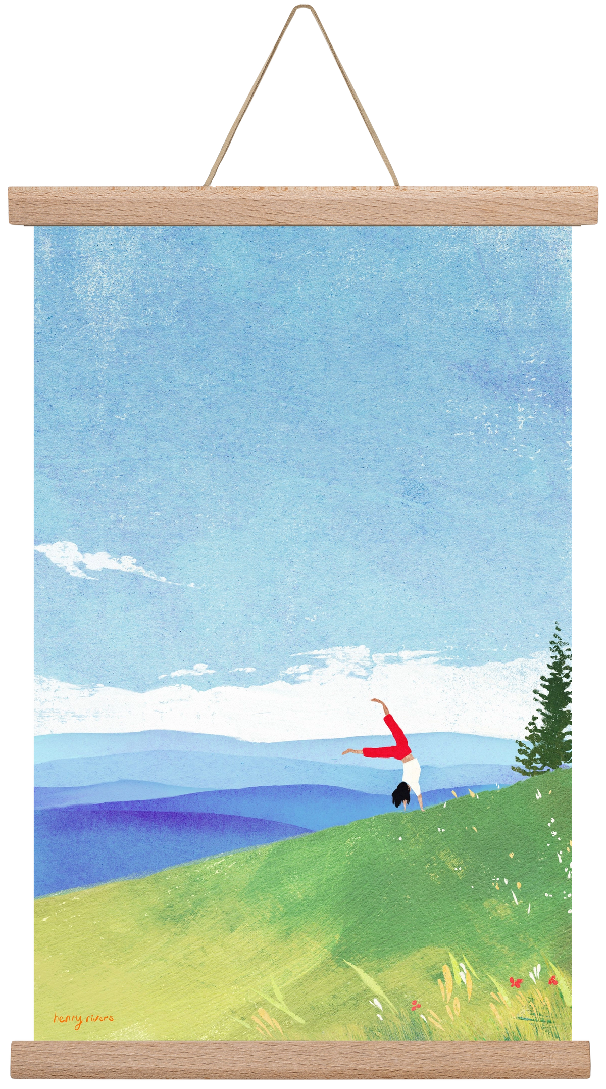 Cartwheel, 30x45 cm (30x45 cm), Tölgy akasztó