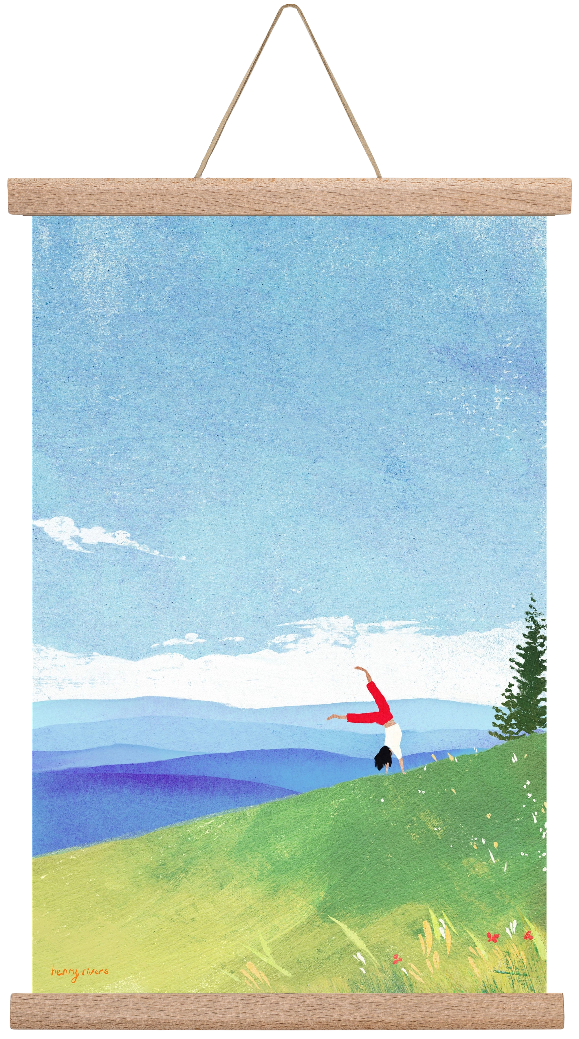 Cartwheel, 30x45 cm (30x45 cm), Tölgy akasztó