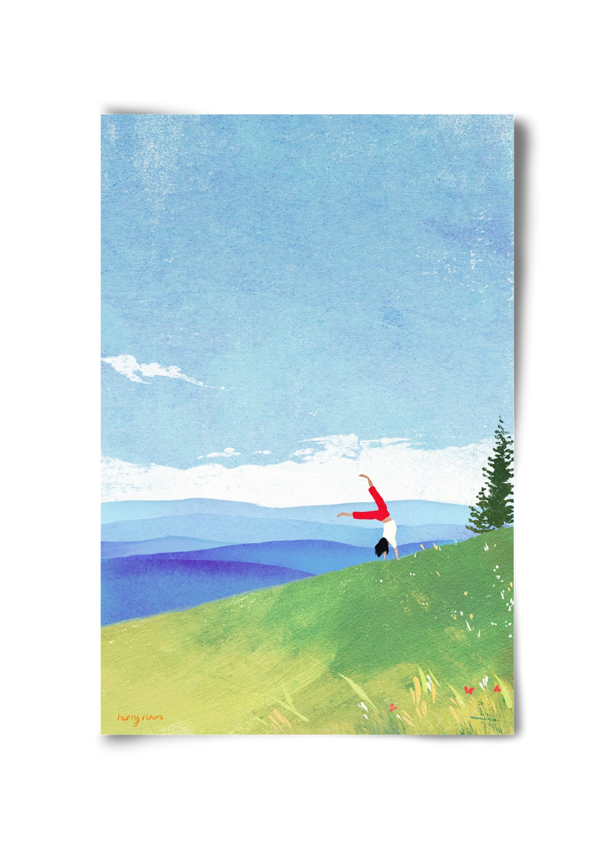 Cartwheel, 30x45 cm, Keret nélkül