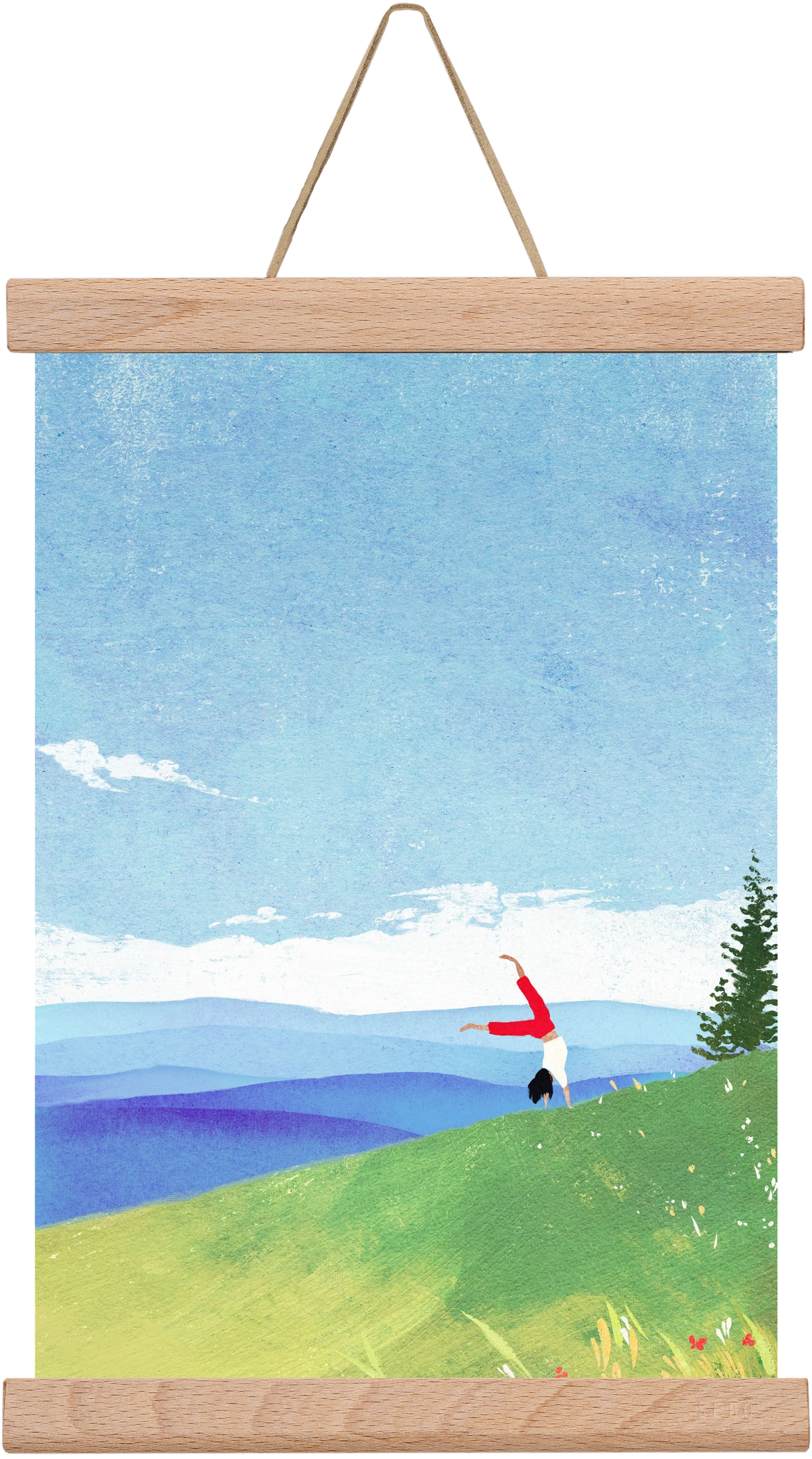 Cartwheel, 20x30 cm (20x30 cm), Tölgy akasztó