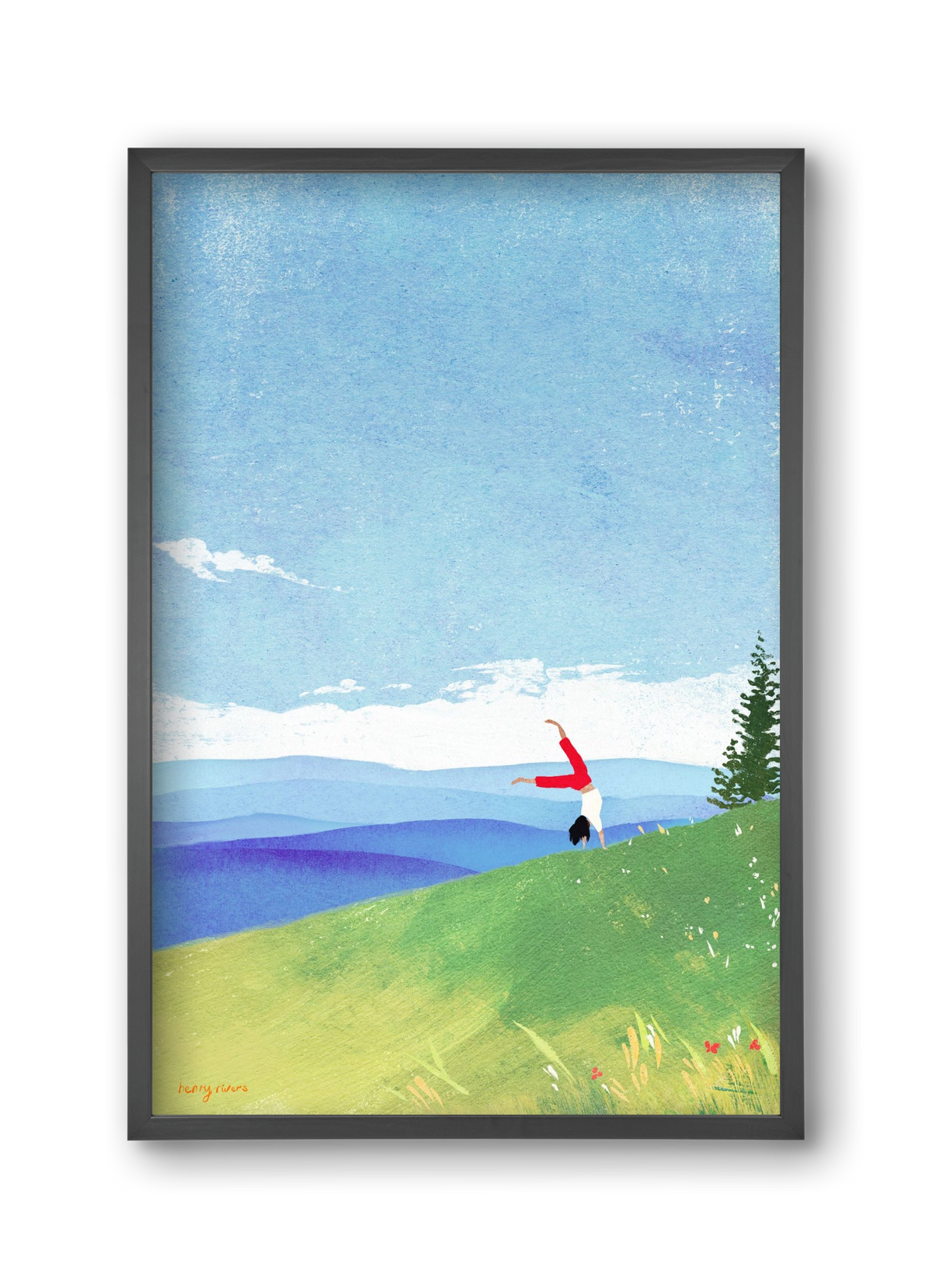 Cartwheel, 30x45 cm (30x45 cm), Fekete keret