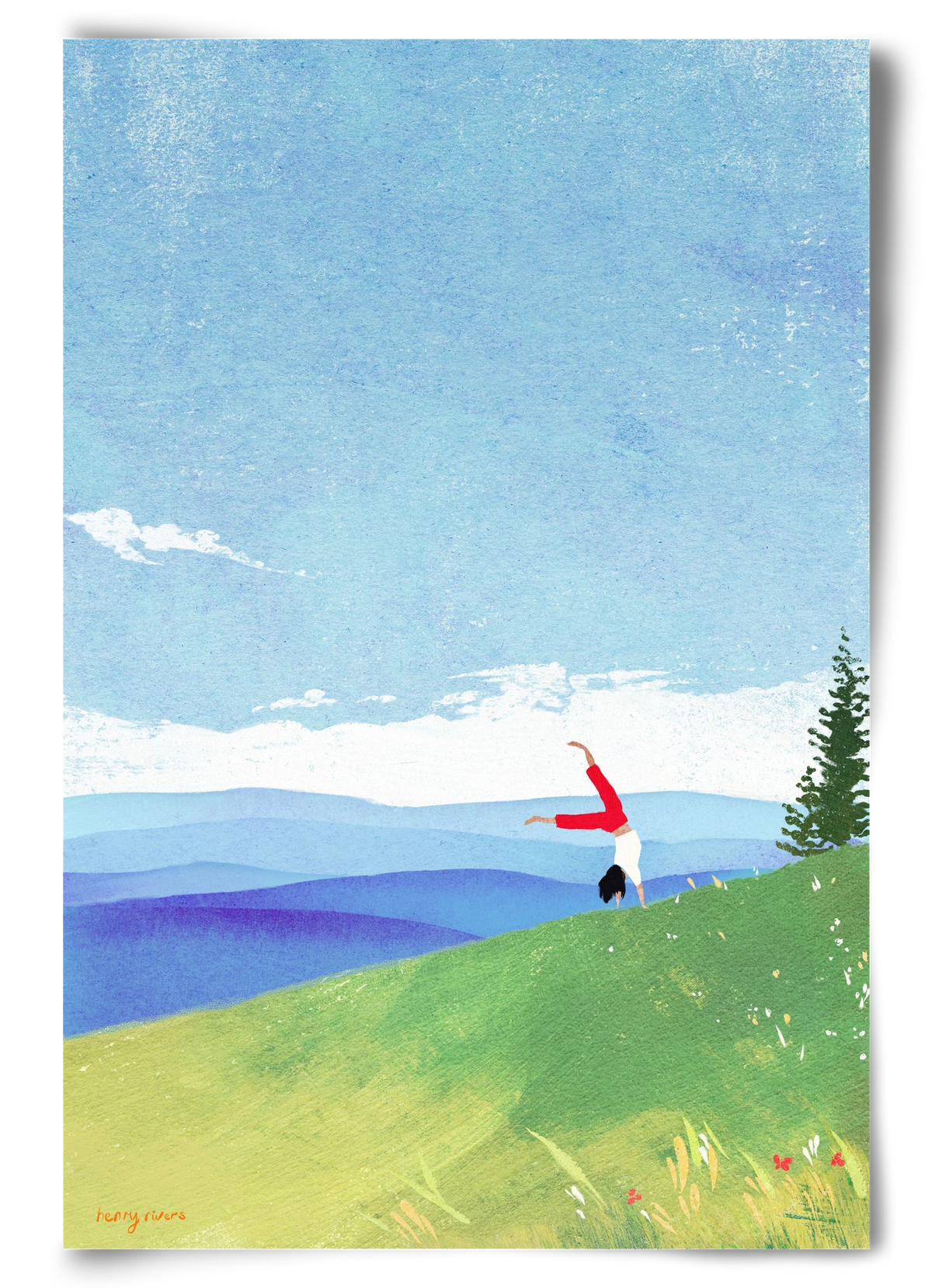 Cartwheel, 60x90 cm, Keret nélkül