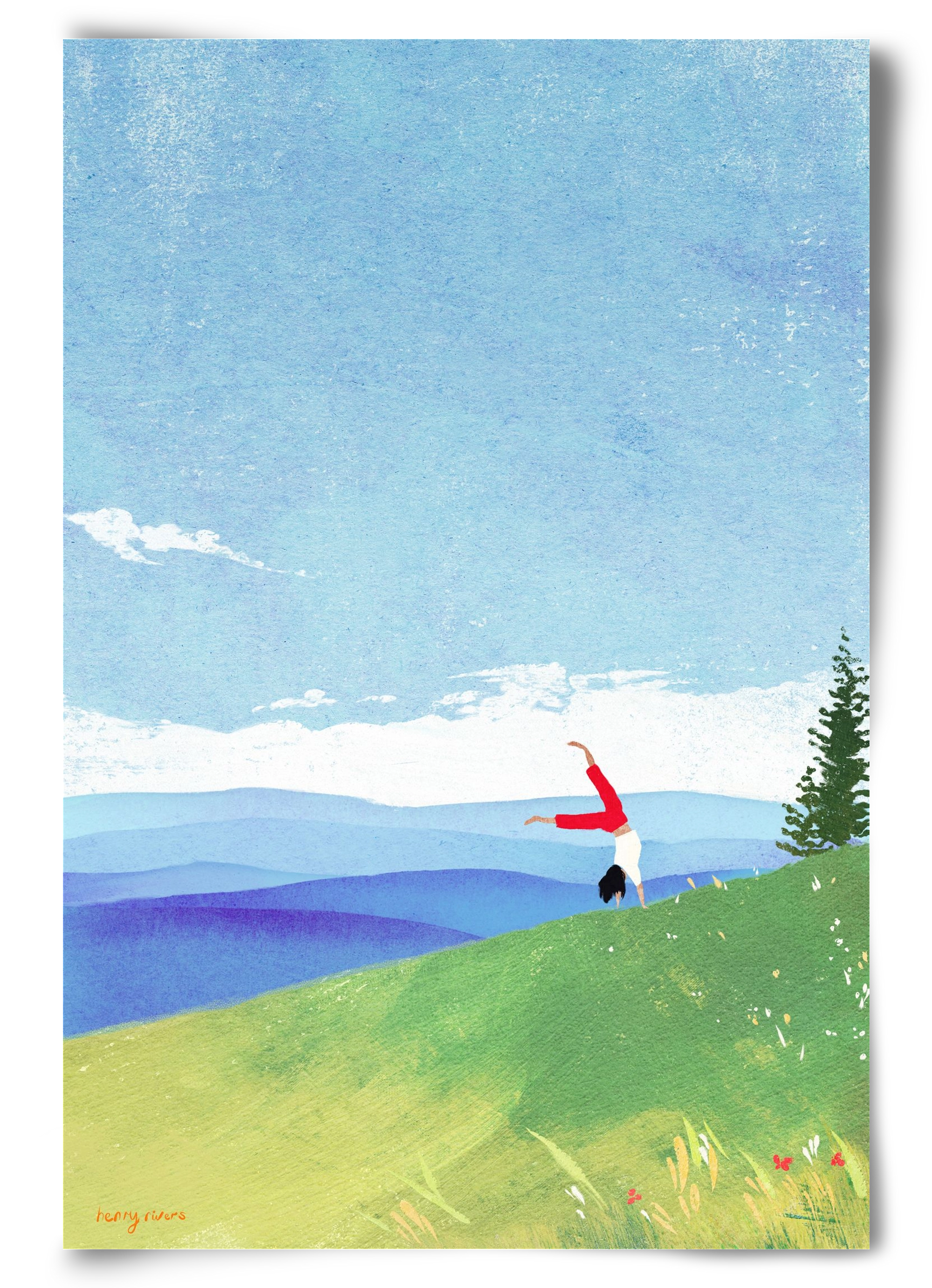 Cartwheel, 60x90 cm, Keret nélkül