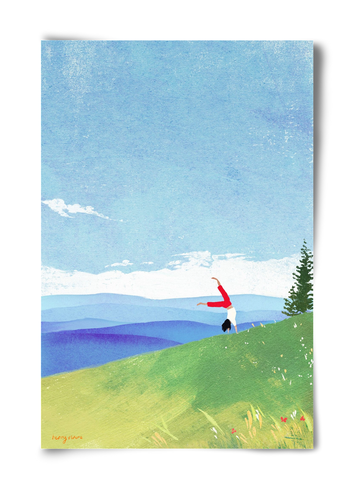 Cartwheel, 40x60 cm, Keret nélkül