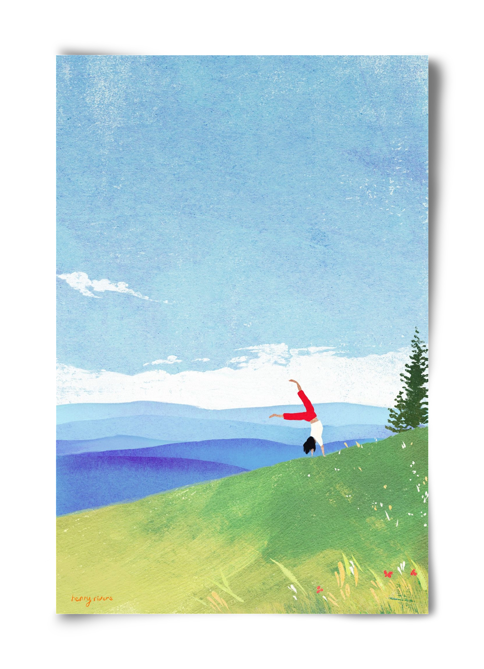 Cartwheel, 40x60 cm, Keret nélkül