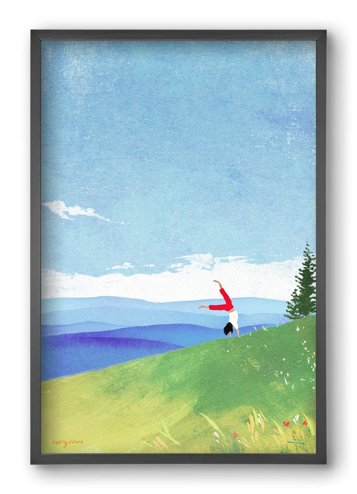 Cartwheel, 40x60 cm (40x60 cm), Fekete keret