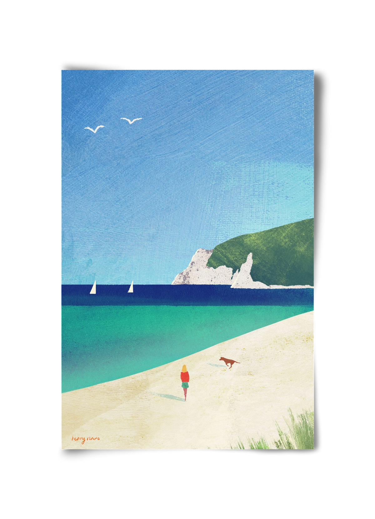 Beach girl IV, 30x45 cm, Keret nélkül