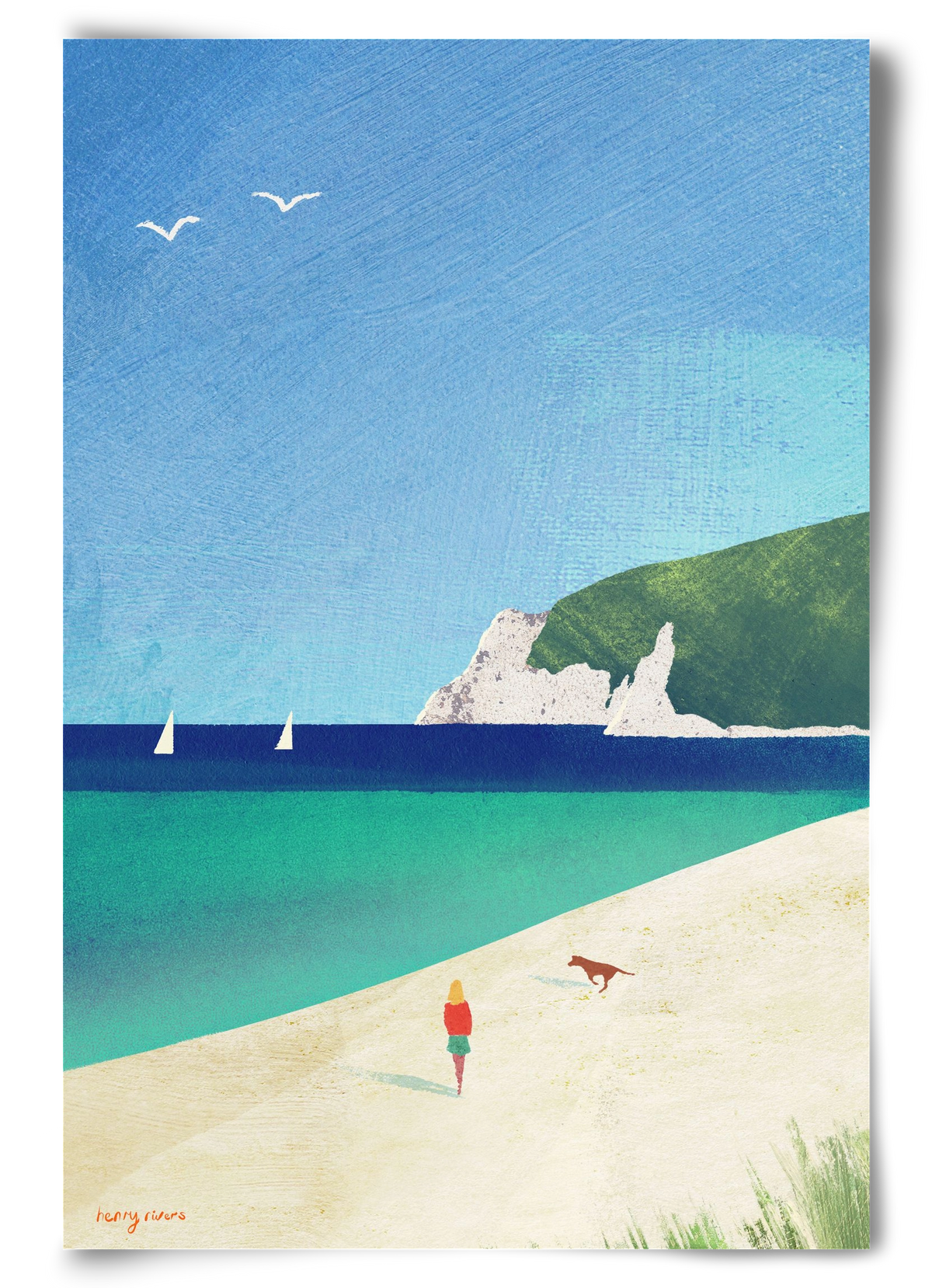 Beach girl IV, 60x90 cm, Keret nélkül