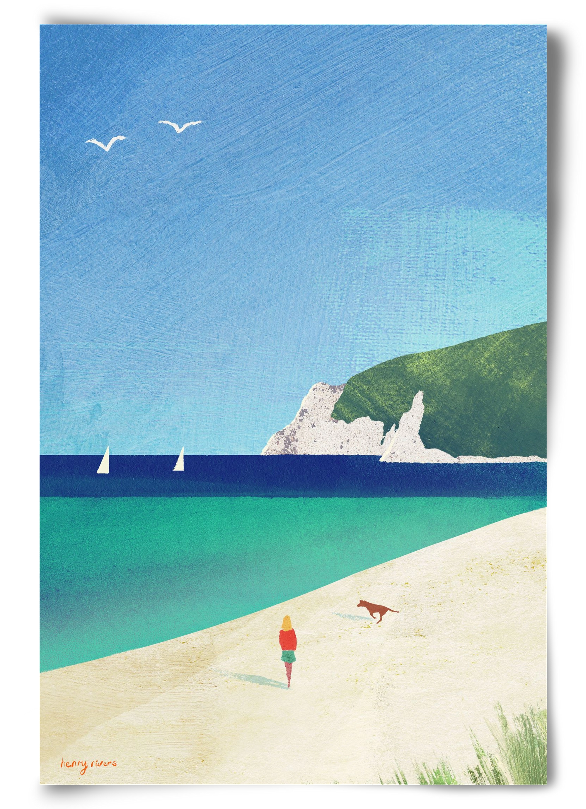 Beach girl IV, 60x90 cm, Keret nélkül