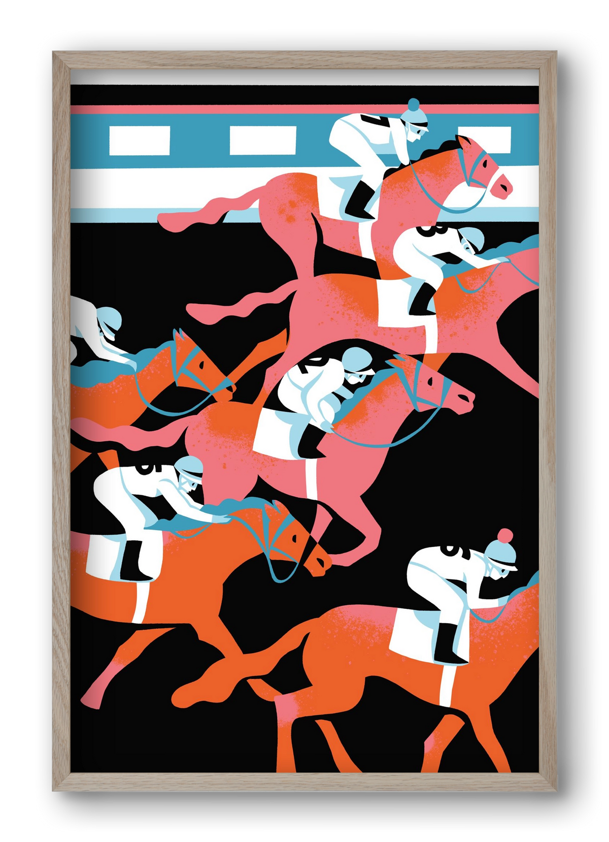 Derby, 40x60 cm (40x60 cm), Tölgy keret