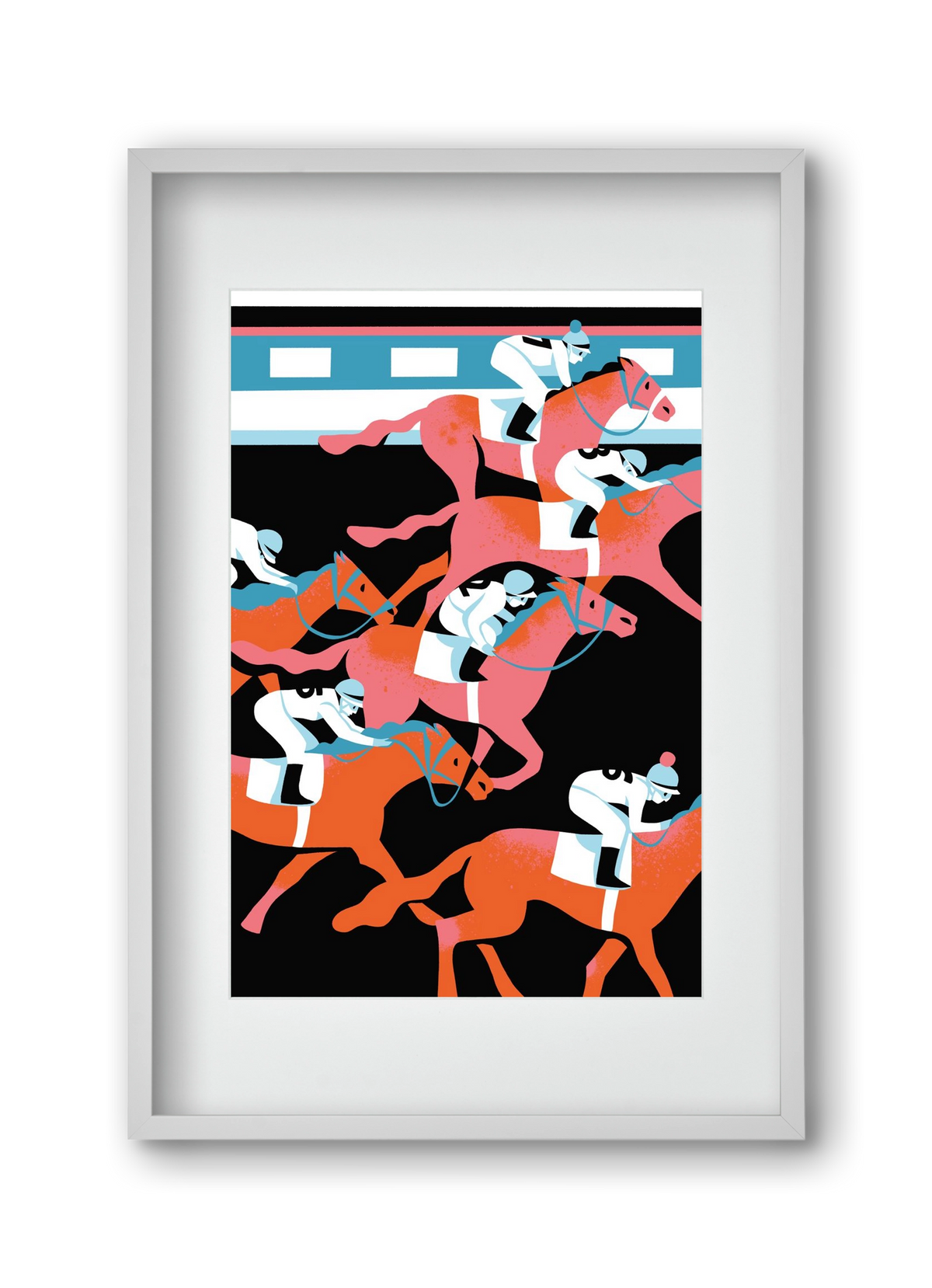 Derby, 30x45 cm (20x30 cm), Fehér keret, paszpartuval