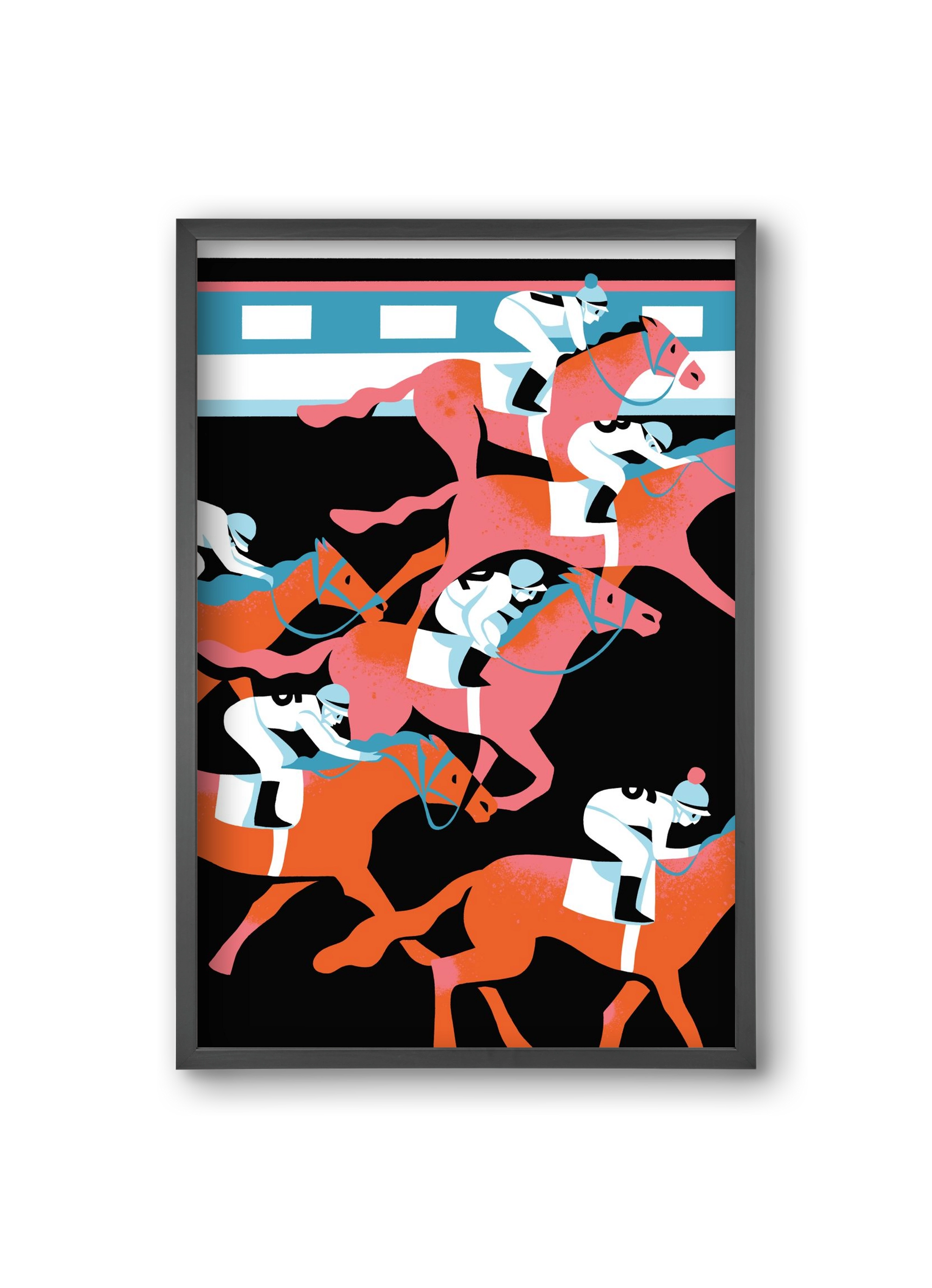 Derby, 20x30 cm (20x30 cm), Fekete keret