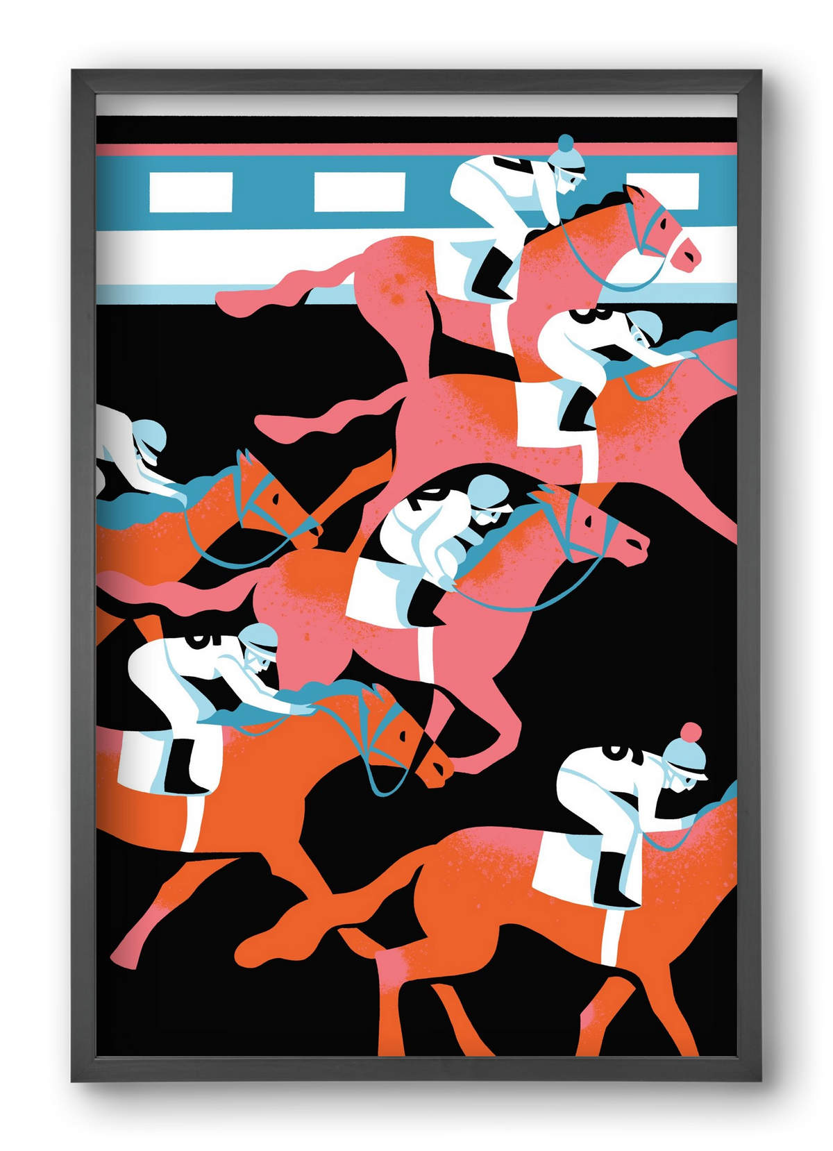 Derby, 40x60 cm (40x60 cm), Fekete keret