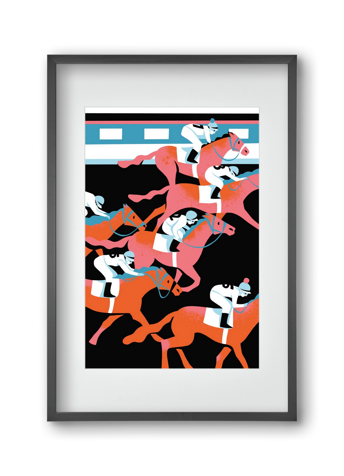 Derby, 30x45 cm (20x30 cm), Fekete keret, paszpartuval