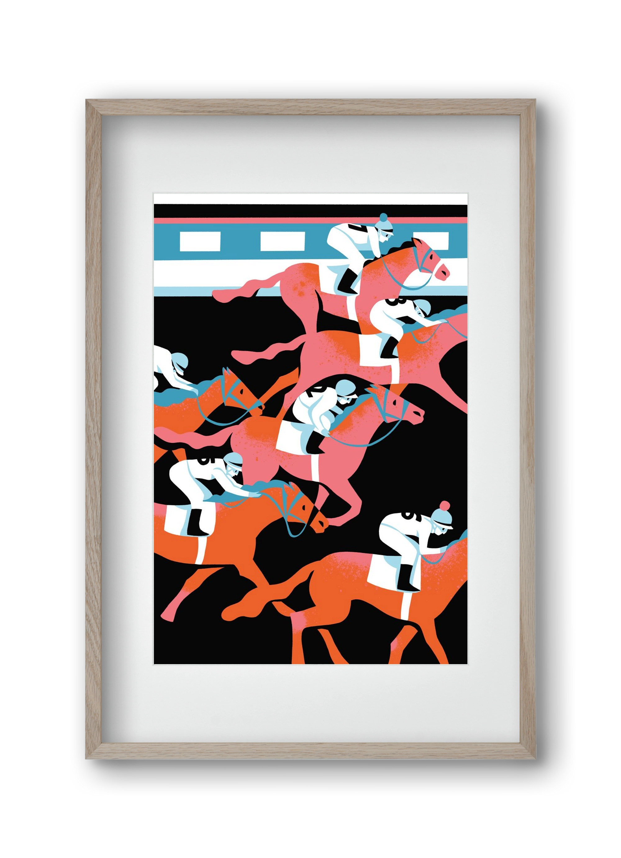 Derby, 30x45 cm (20x30 cm), Tölgy keret, paszpartuval