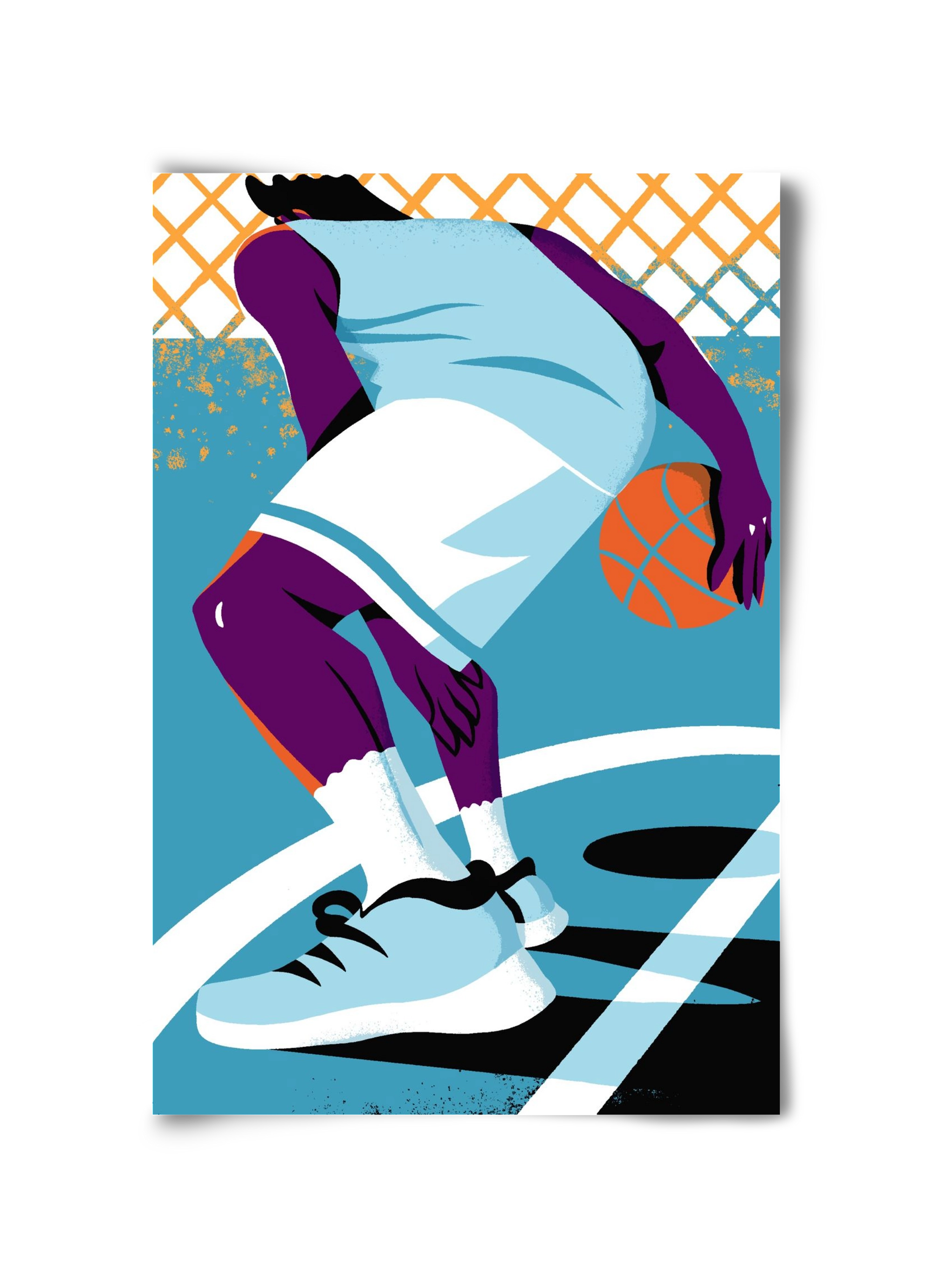 Basketball, 30x45 cm, Keret nélkül