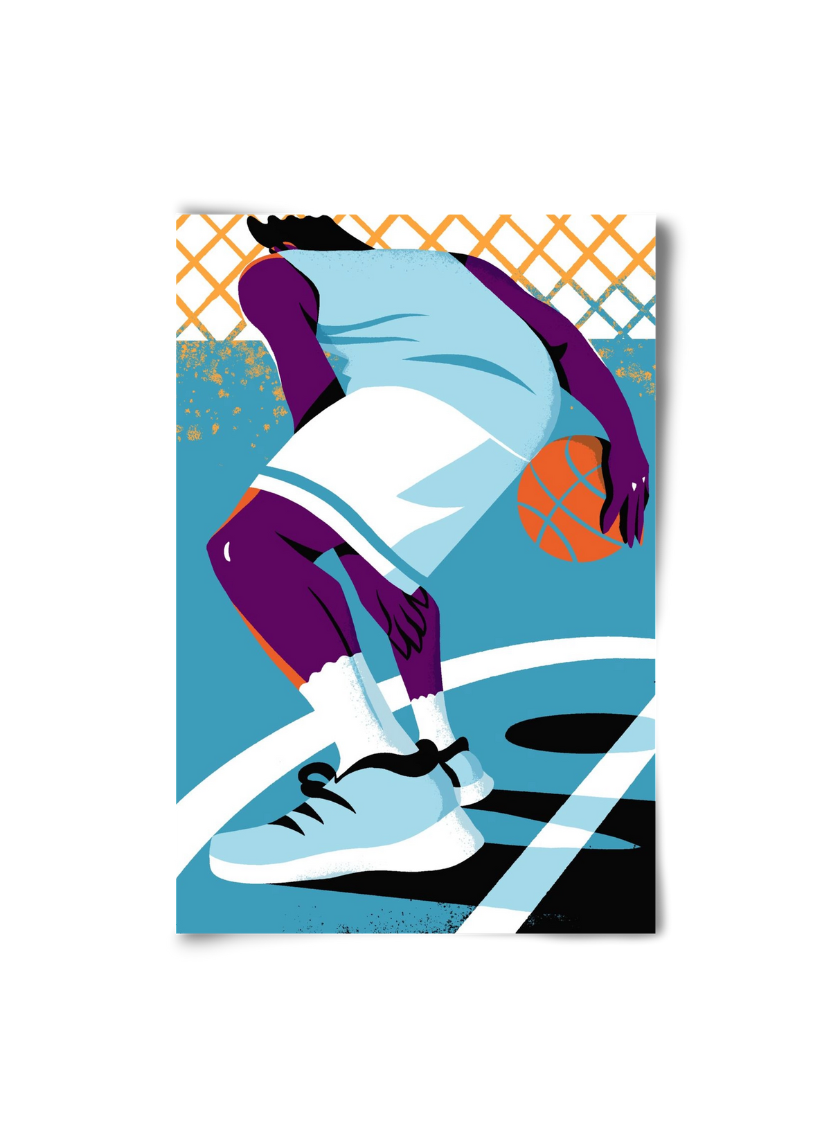 Basketball, 20x30 cm, Keret nélkül