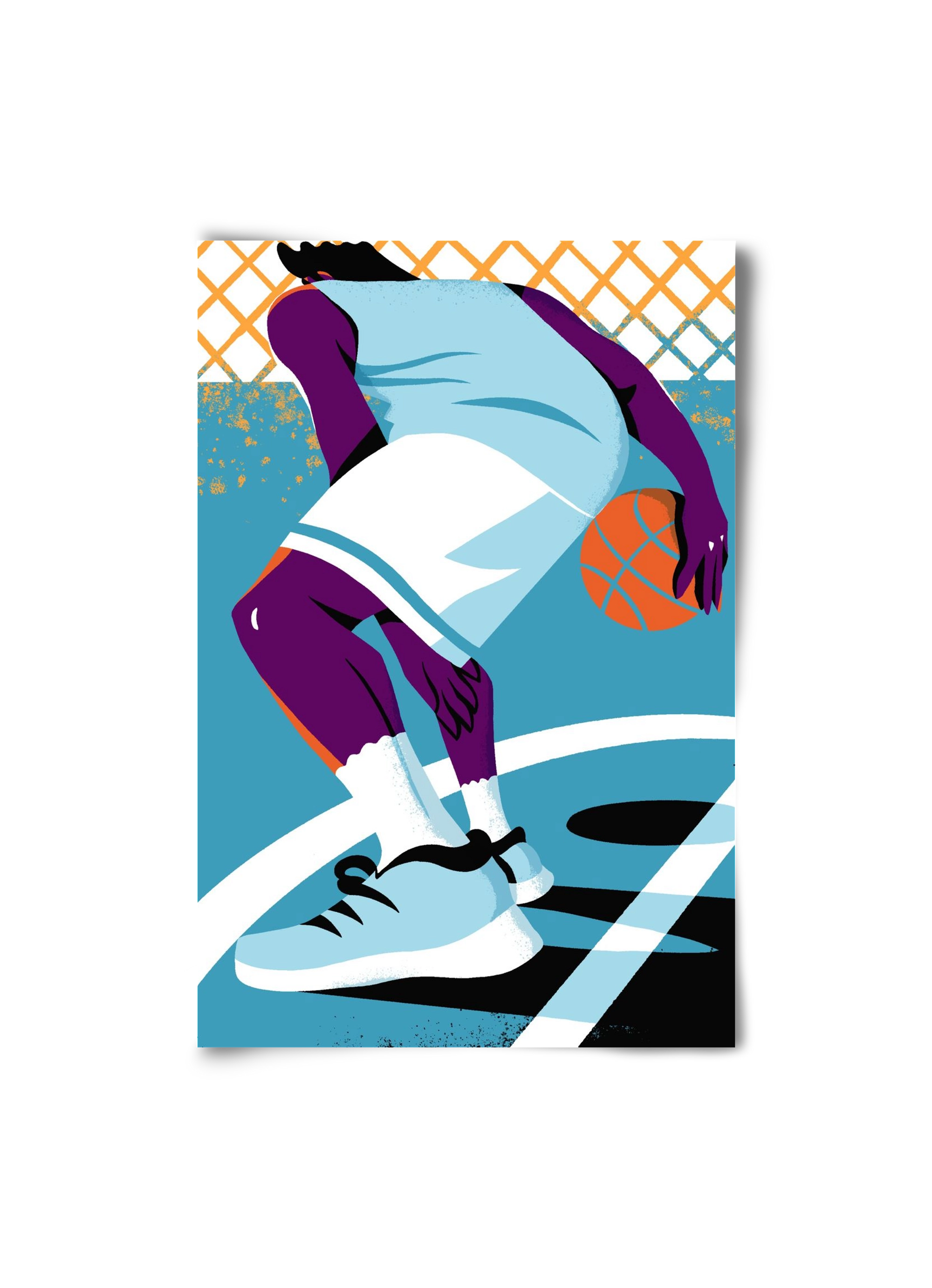 Basketball, 20x30 cm, Keret nélkül