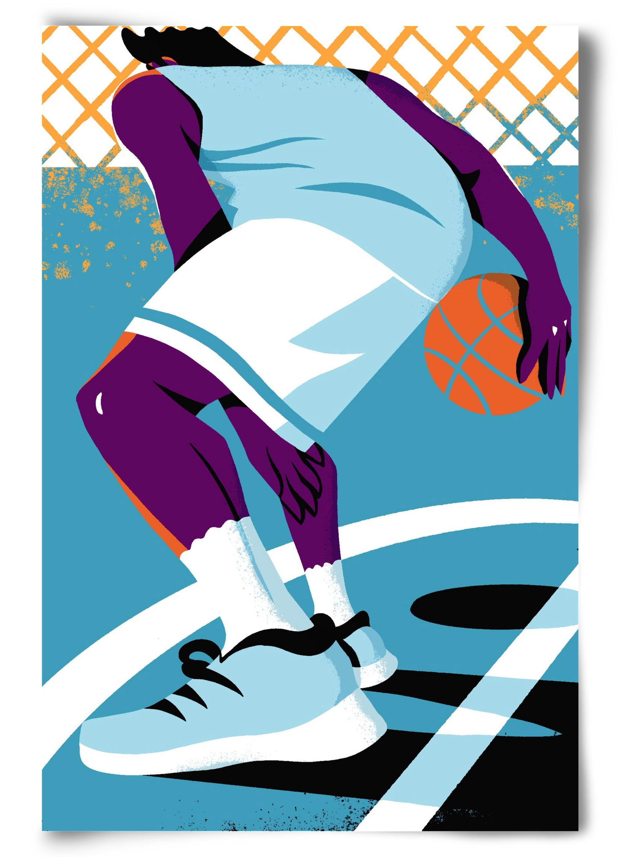 Basketball, 60x90 cm, Keret nélkül