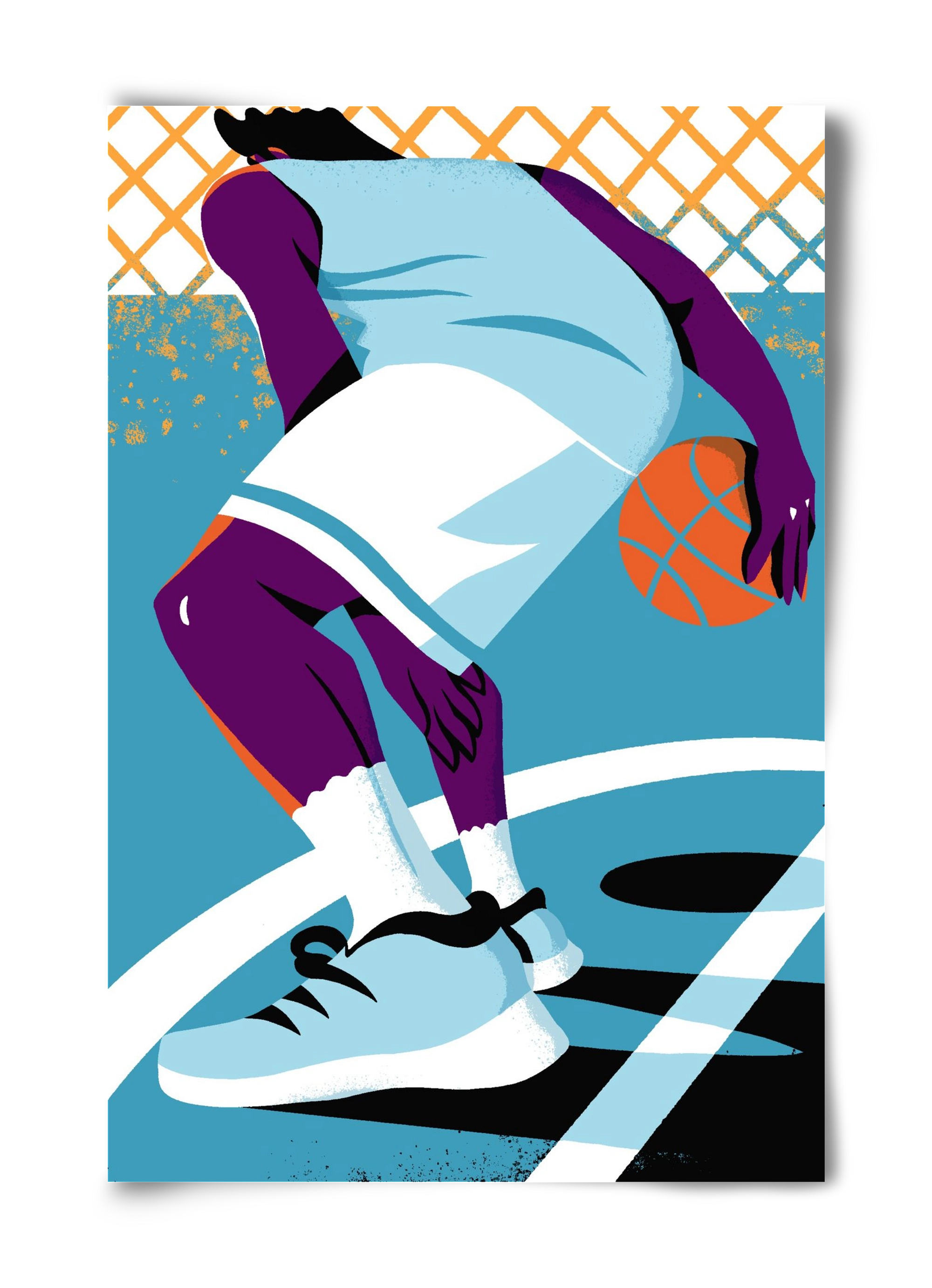 Basketball, 40x60 cm, Keret nélkül