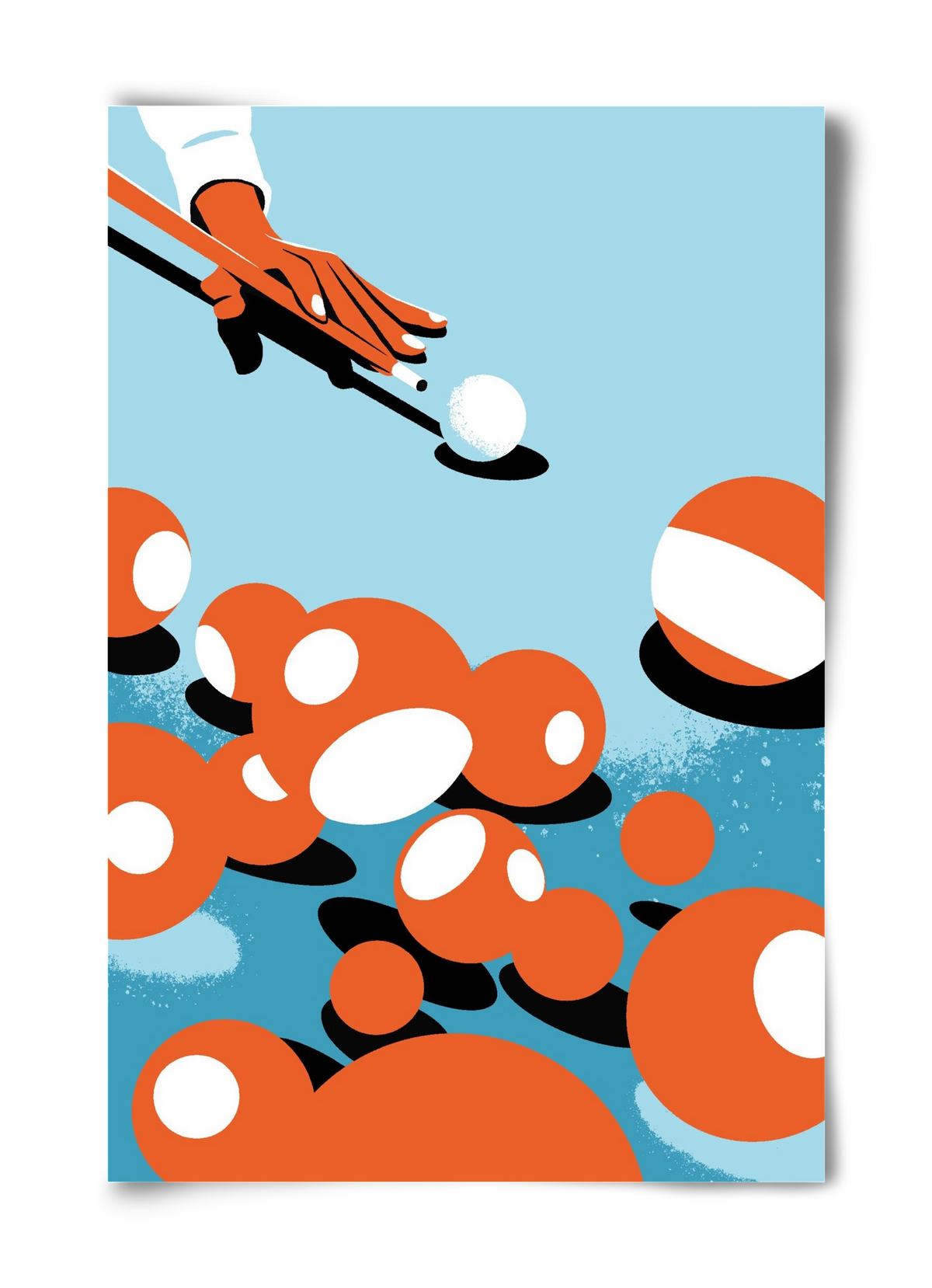 Billiard, 40x60 cm, Keret nélkül