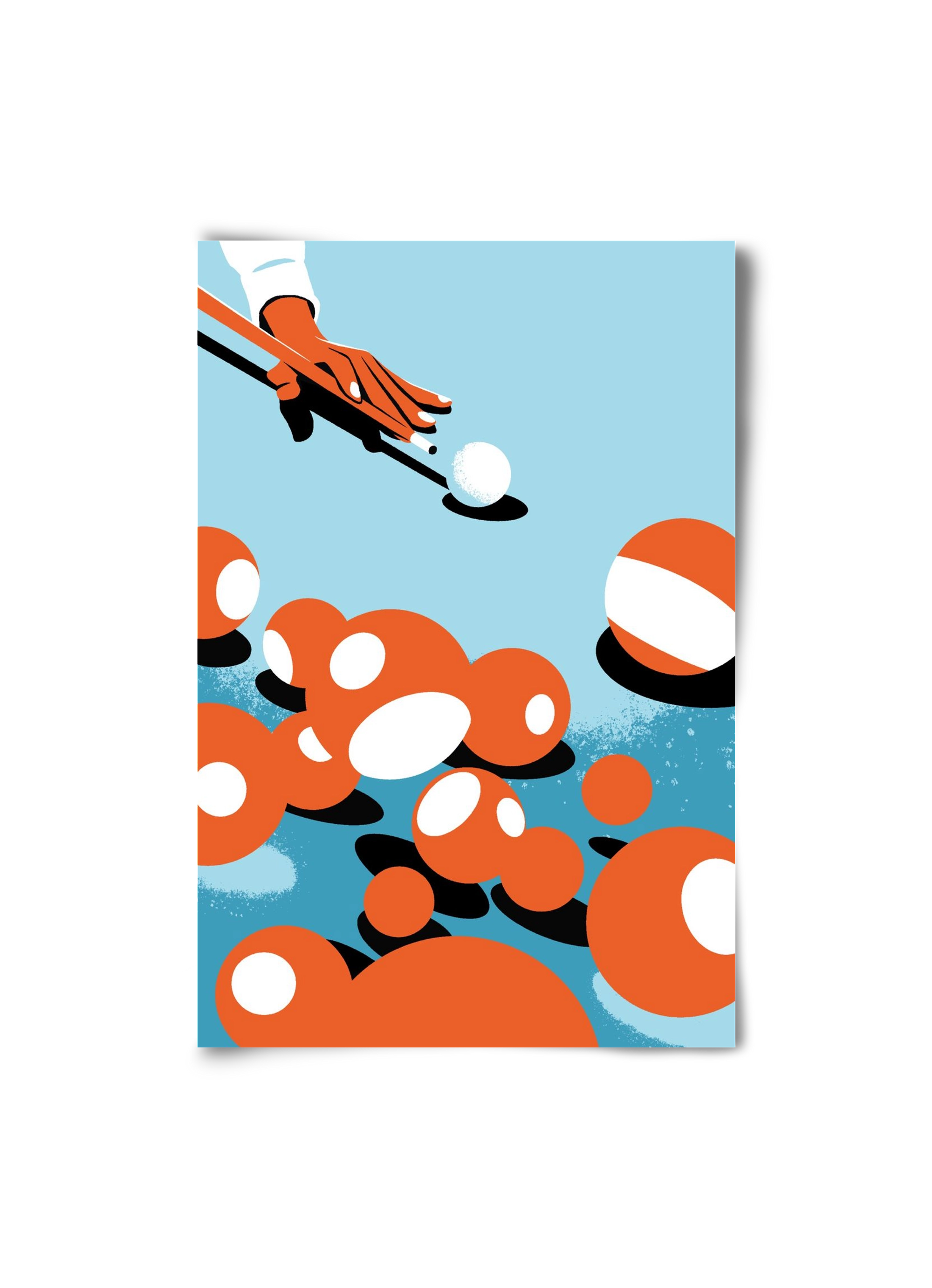 Billiard, 20x30 cm, Keret nélkül