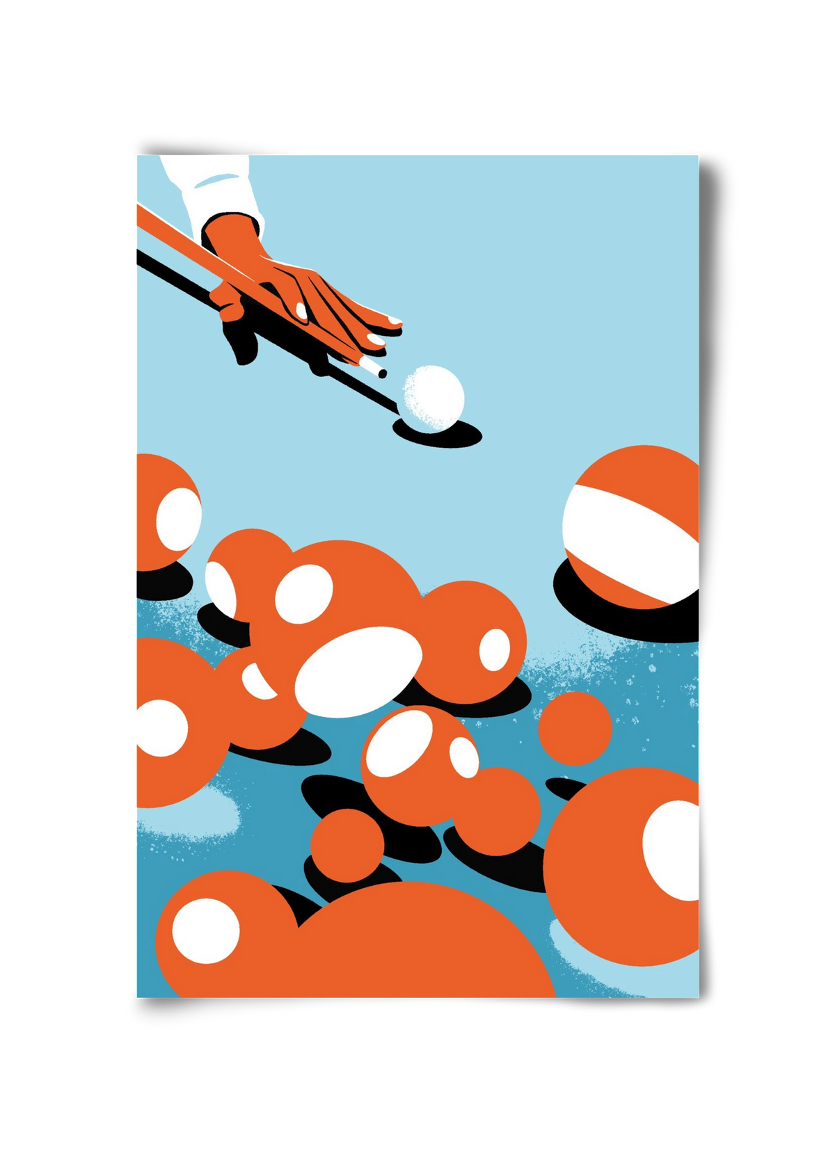 Billiard, 30x45 cm, Keret nélkül