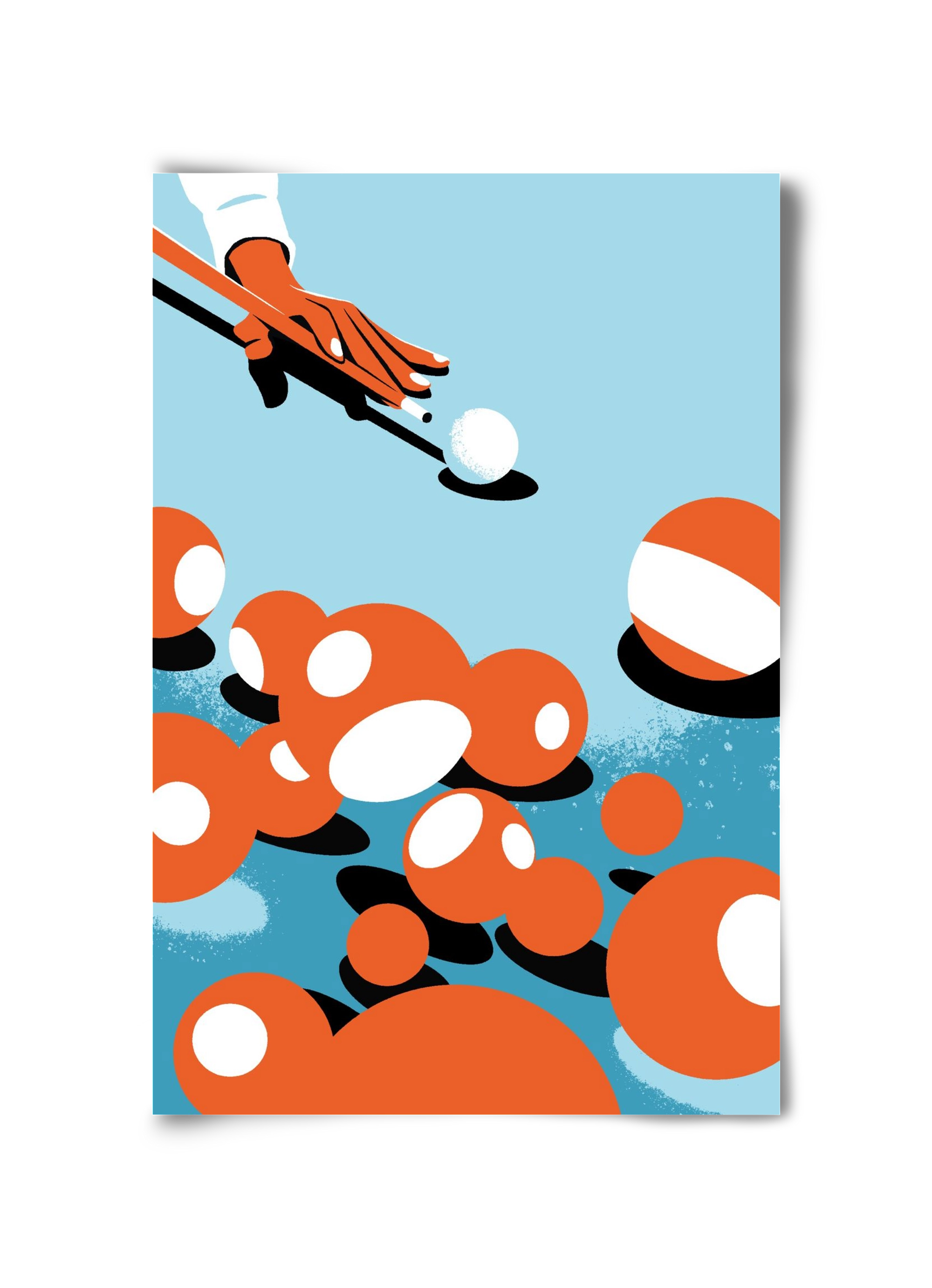 Billiard, 30x45 cm, Keret nélkül