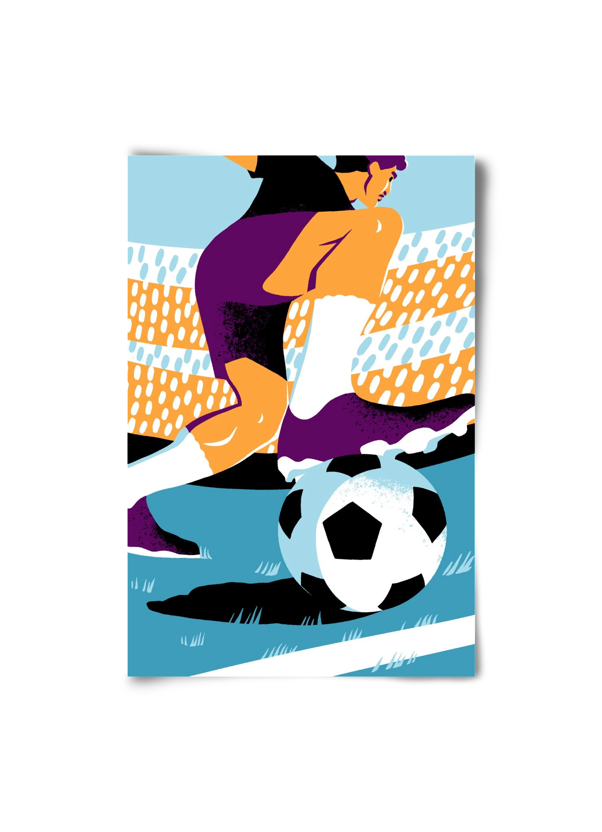 Soccer, 20x30 cm, Keret nélkül