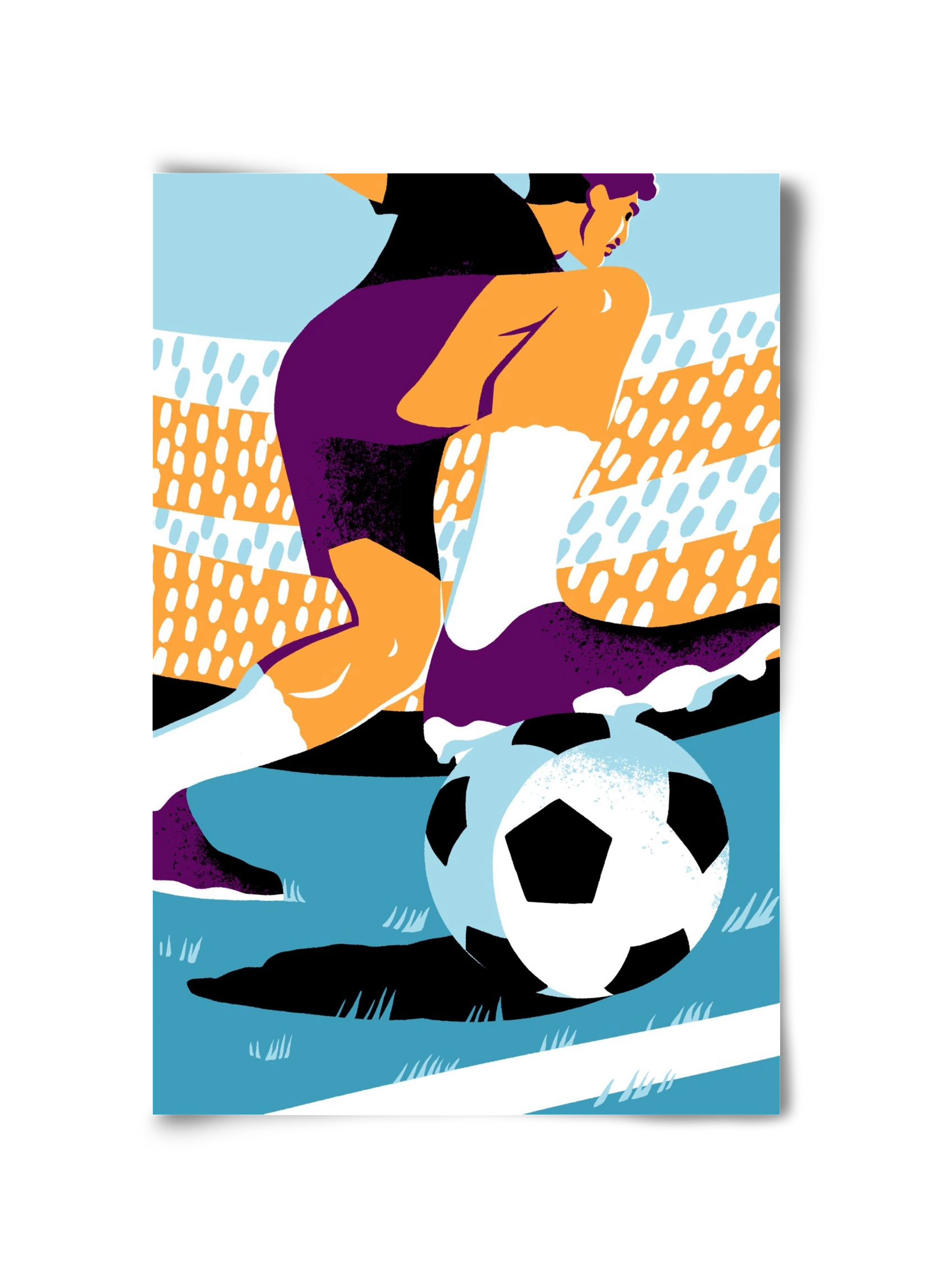 Soccer, 30x45 cm, Keret nélkül
