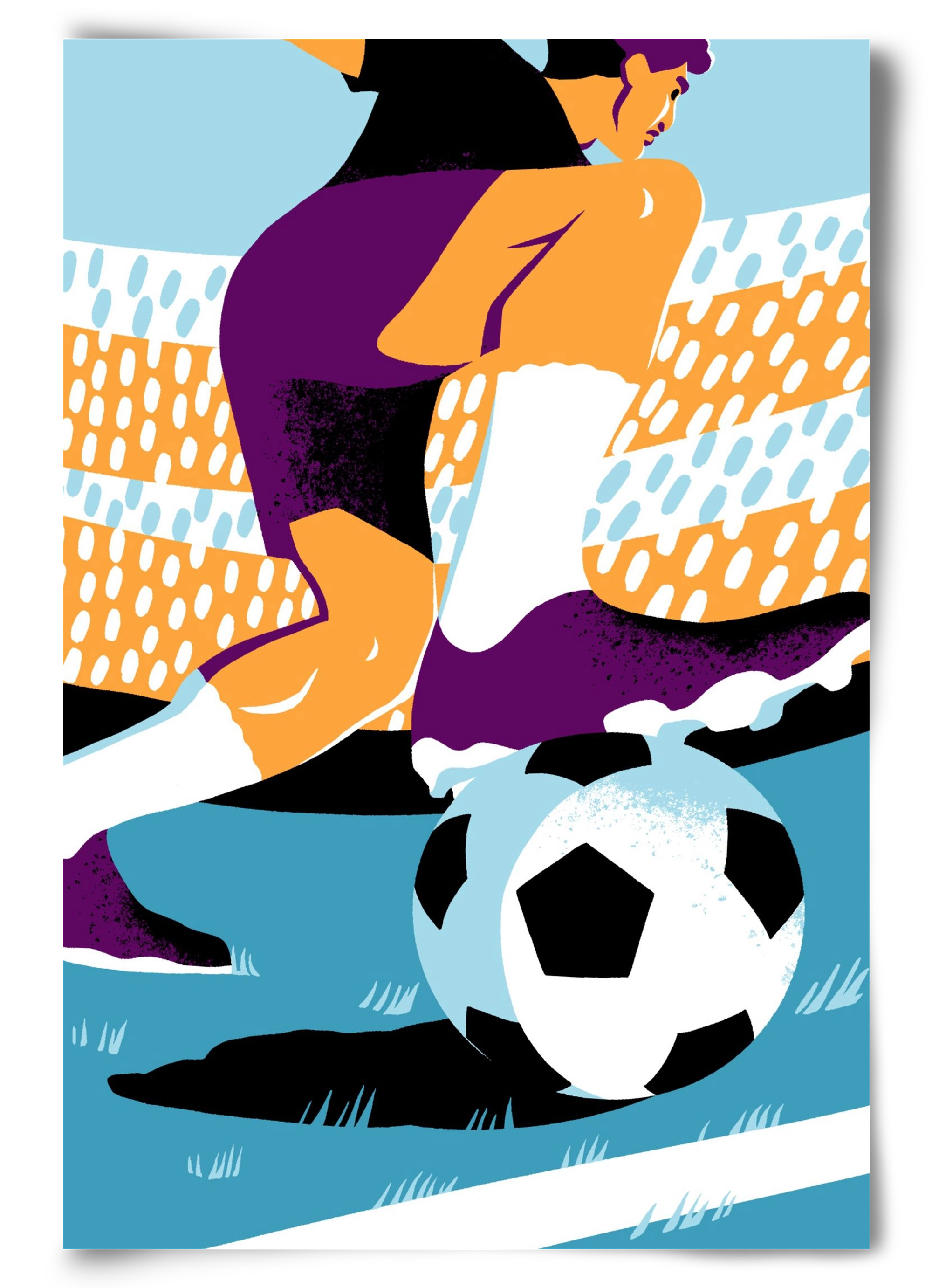 Soccer, 60x90 cm, Keret nélkül