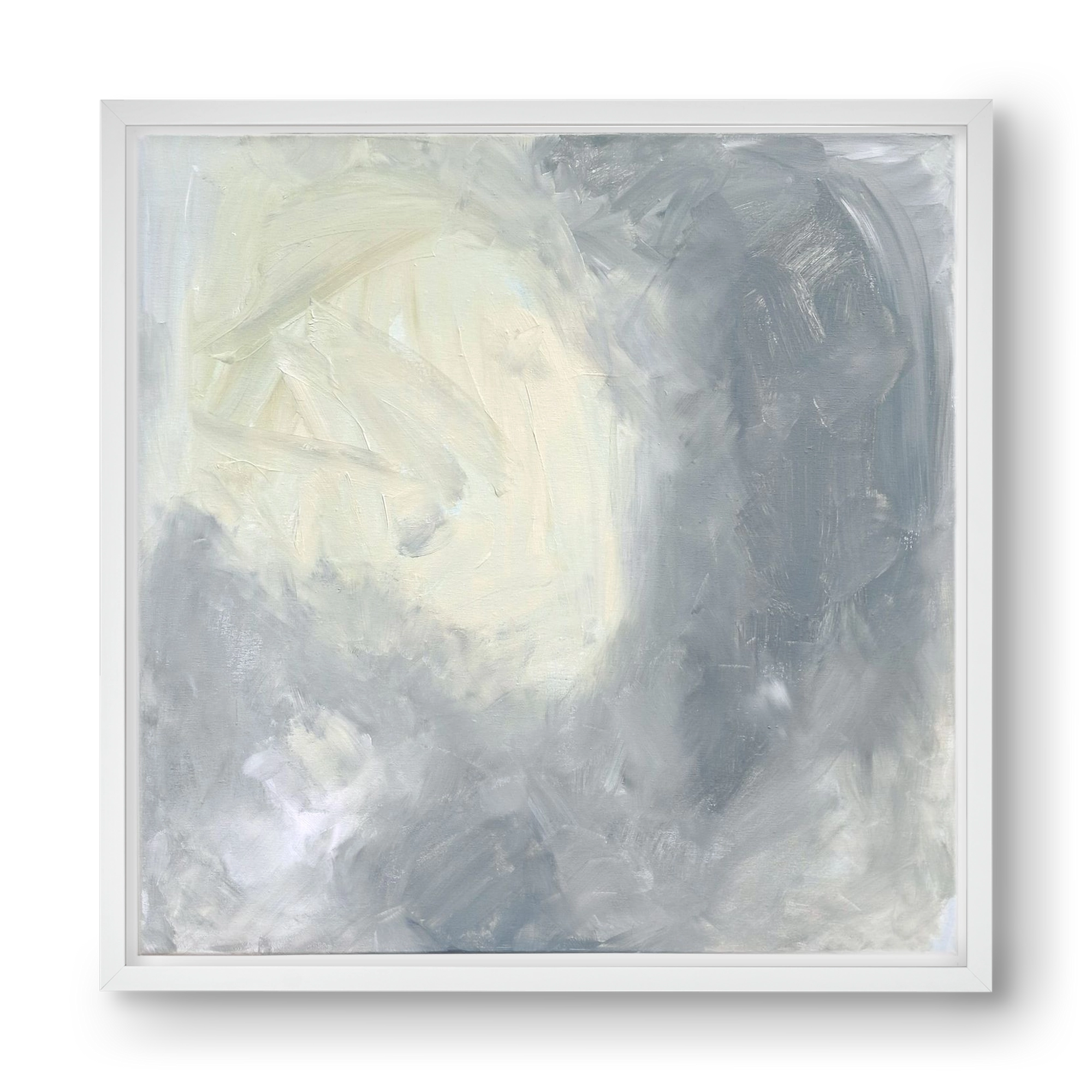 belépés, 40x40 cm (40x40 cm), Fehér keret