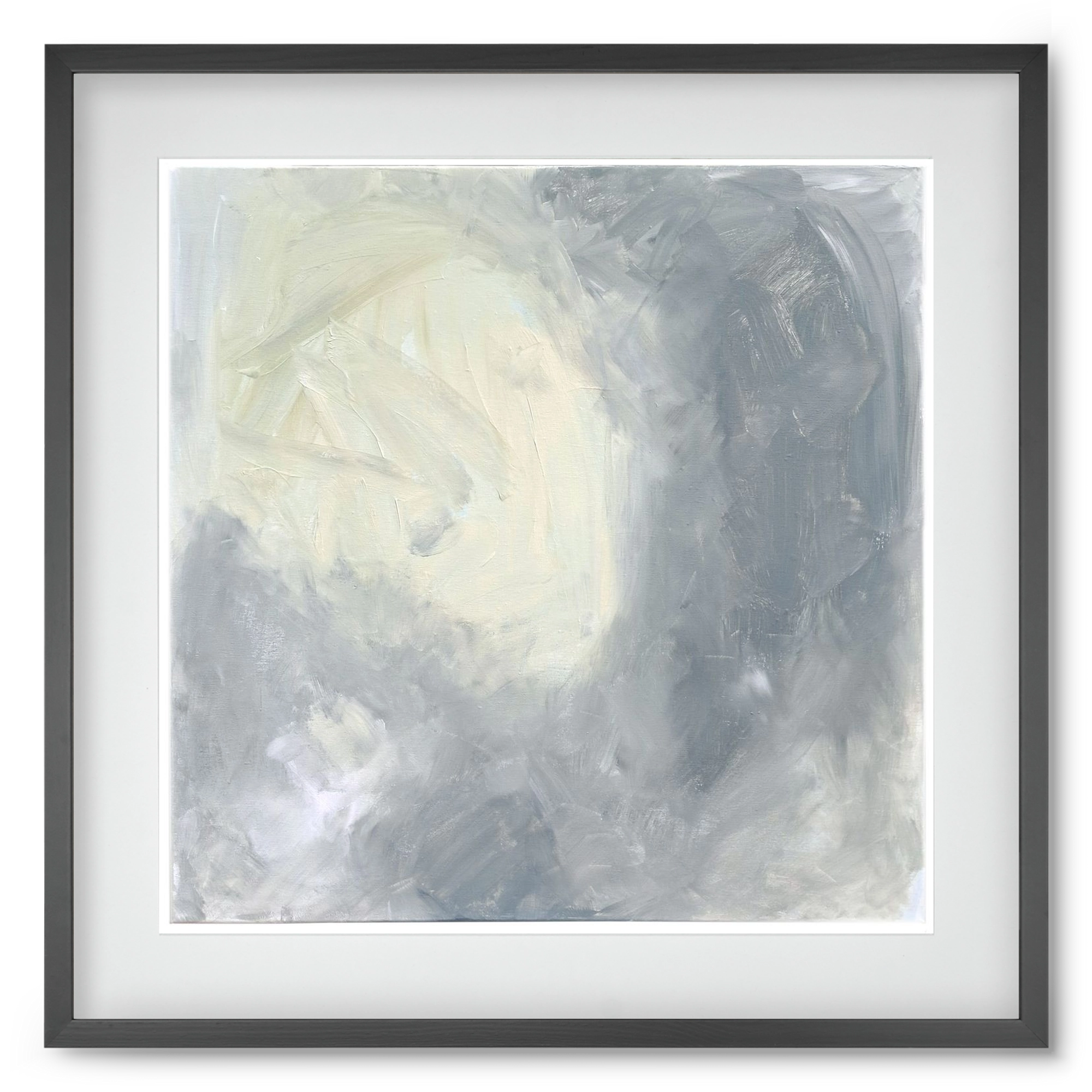 belépés, 50x50 cm (40x40 cm), Fekete keret, paszpartuval