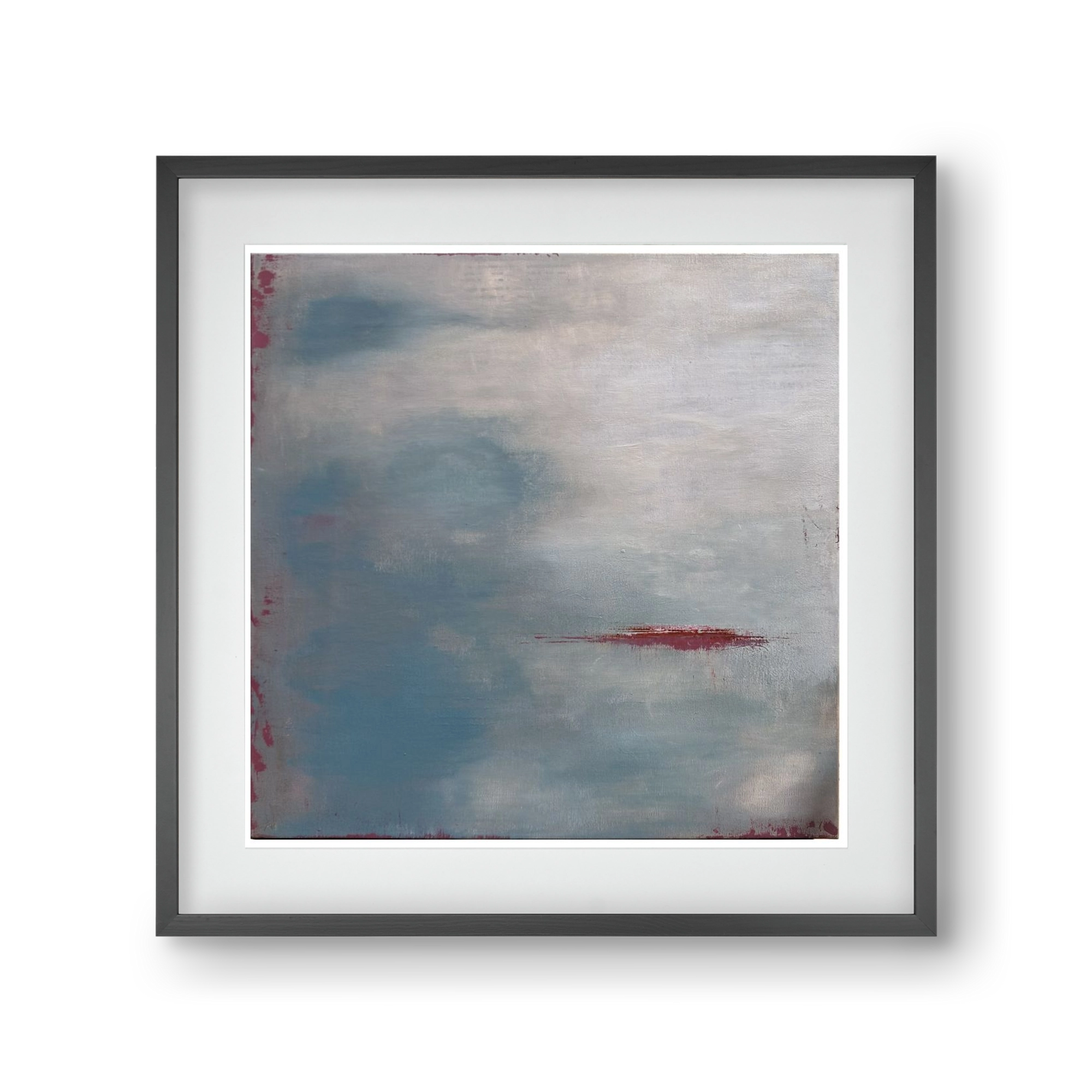 megérkezik, 30x30 cm (20x20 cm), Fekete keret, paszpartuval