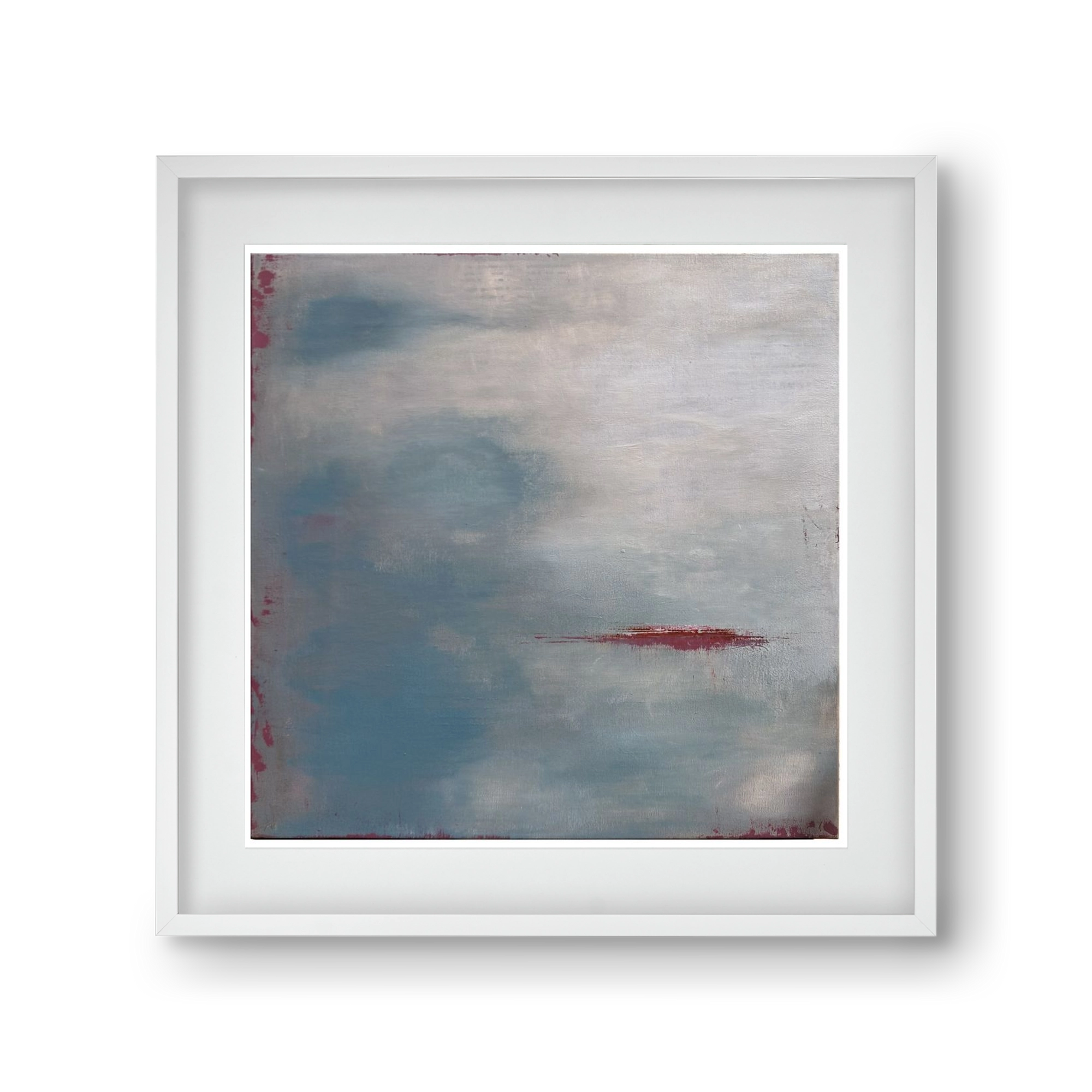 megérkezik, 30x30 cm (20x20 cm), Fehér keret, paszpartuval