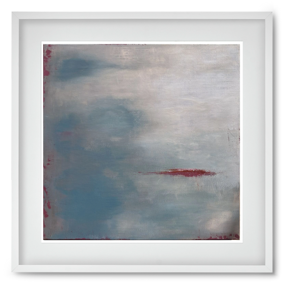 megérkezik, 50x50 cm (40x40 cm), Fehér keret, paszpartuval