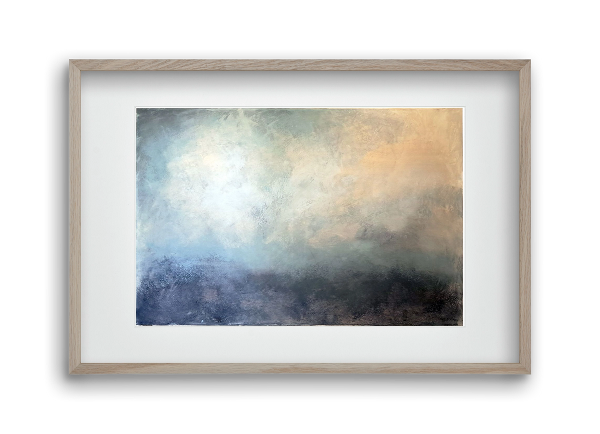 áthaladás, 45x30 cm (30x20 cm), Tölgy keret, paszpartuval