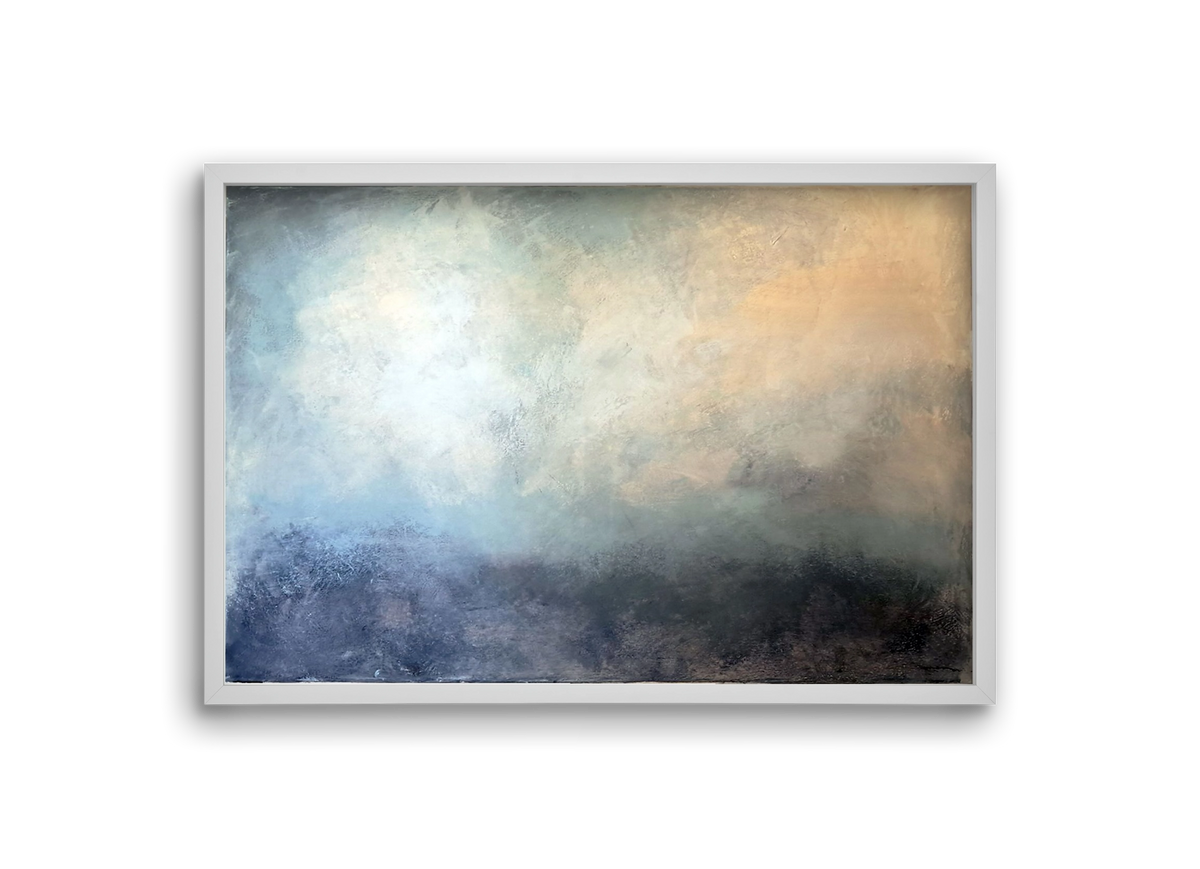 áthaladás, 30x20 cm (30x20 cm), Fehér keret