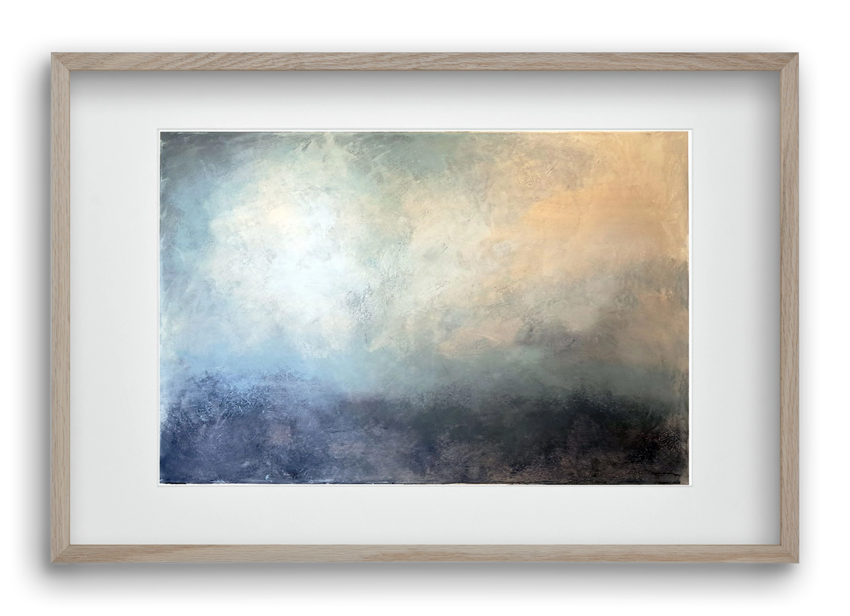 áthaladás, 60x40 cm (45x30 cm), Tölgy keret, paszpartuval