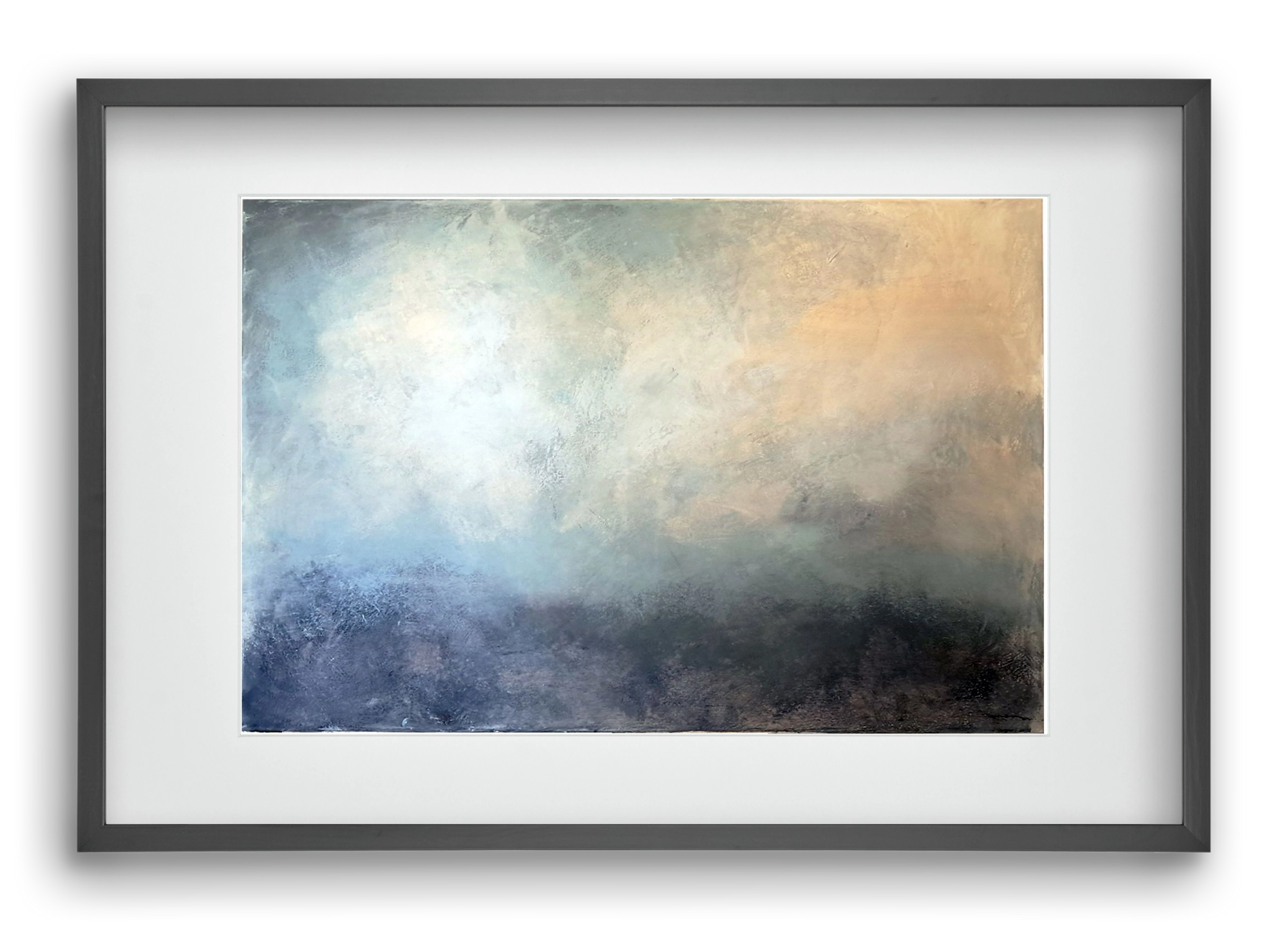 áthaladás, 60x40 cm (45x30 cm), Fekete keret, paszpartuval