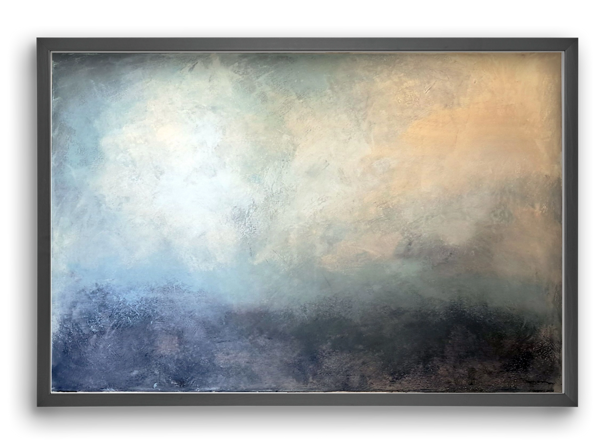 áthaladás, 60x40 cm (60x40 cm), Fekete keret