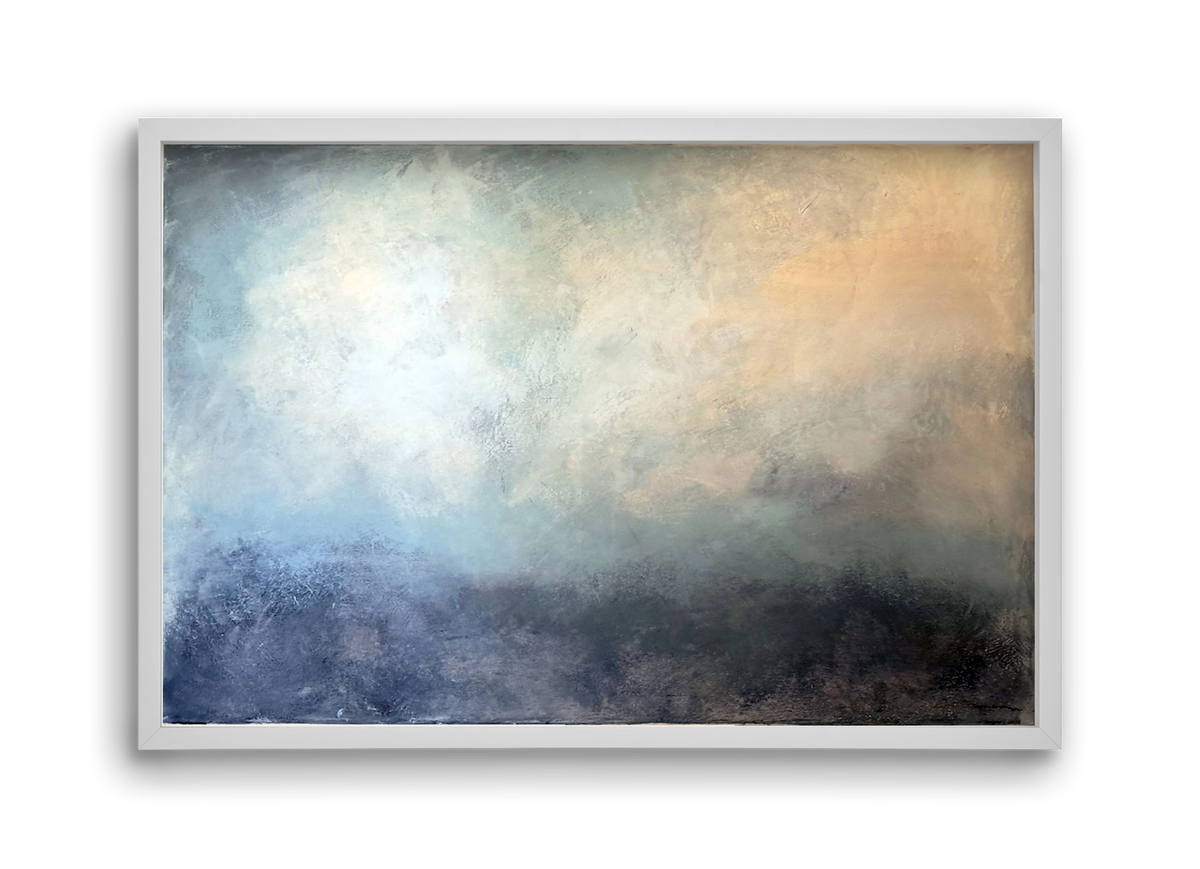 áthaladás, 45x30 cm (45x30 cm), Fehér keret