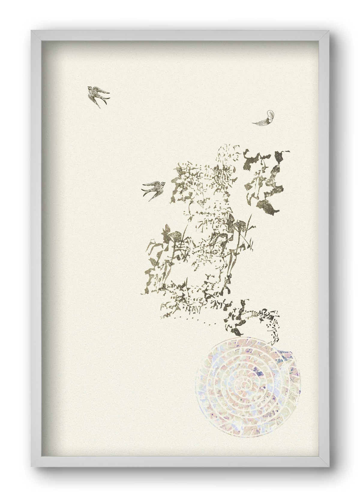 serendipity, 40x60 cm (40x60 cm), Fehér keret