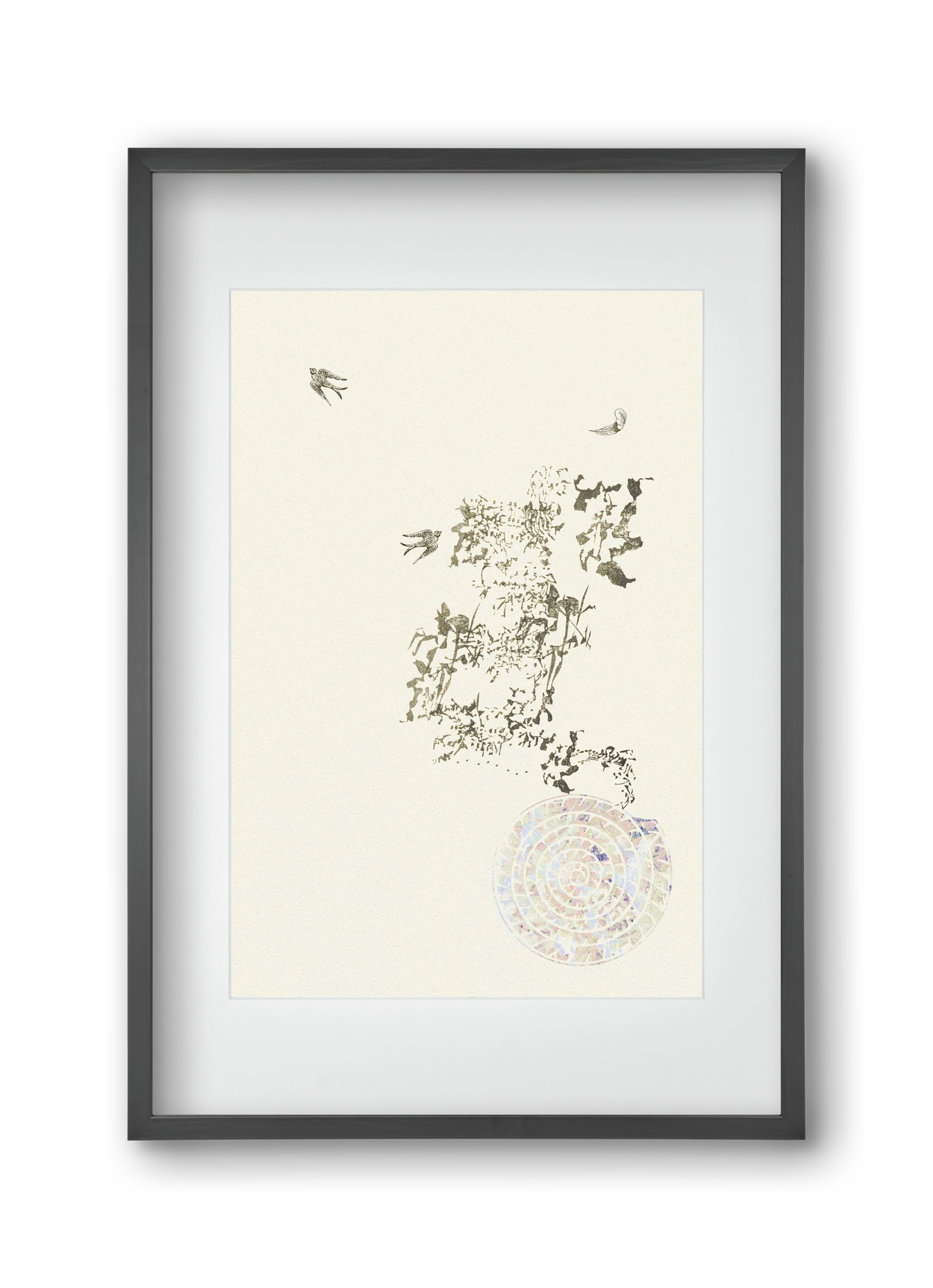 serendipity, 30x45 cm (20x30 cm), Fekete keret, paszpartuval