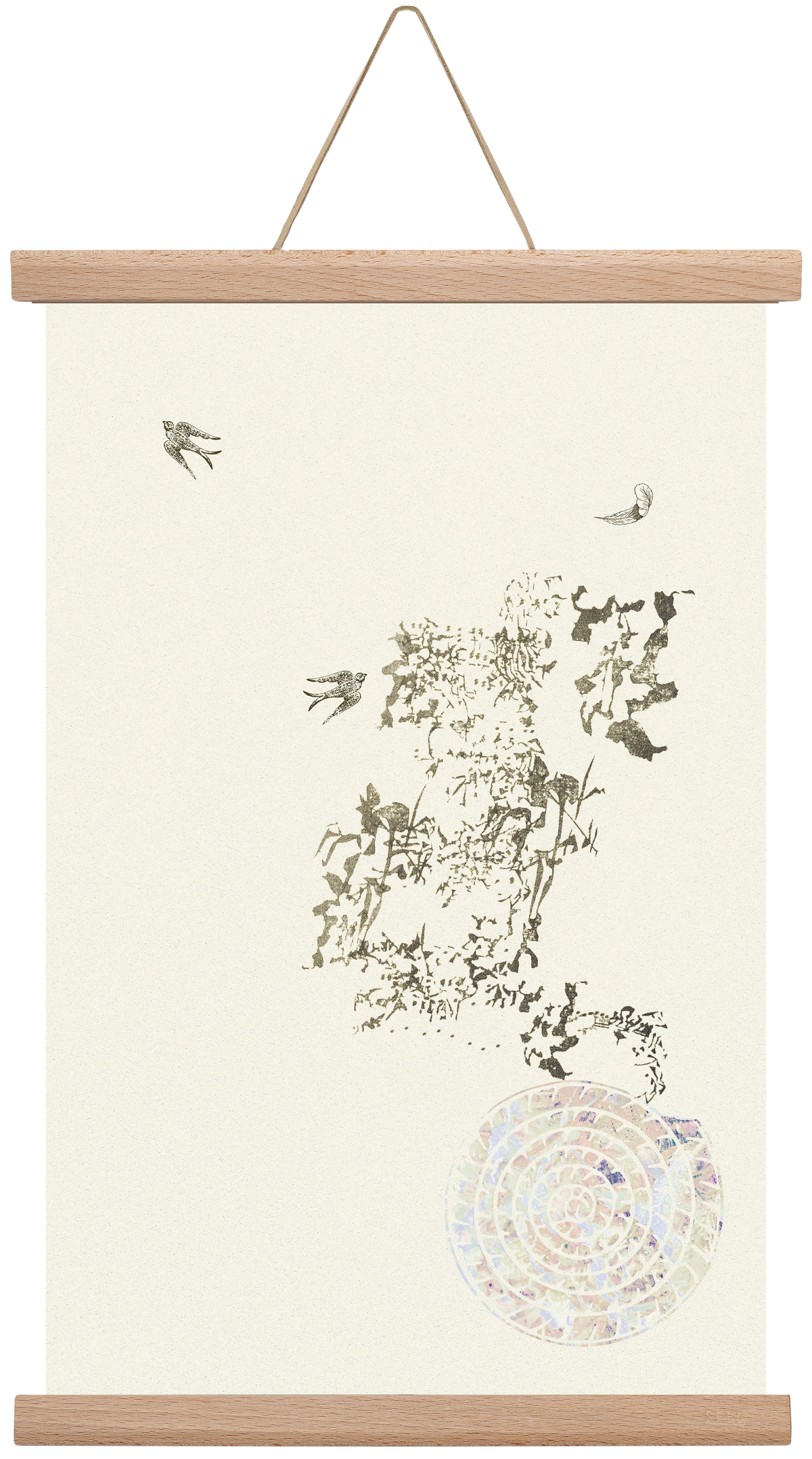 serendipity, 30x45 cm (30x45 cm), Tölgy akasztó