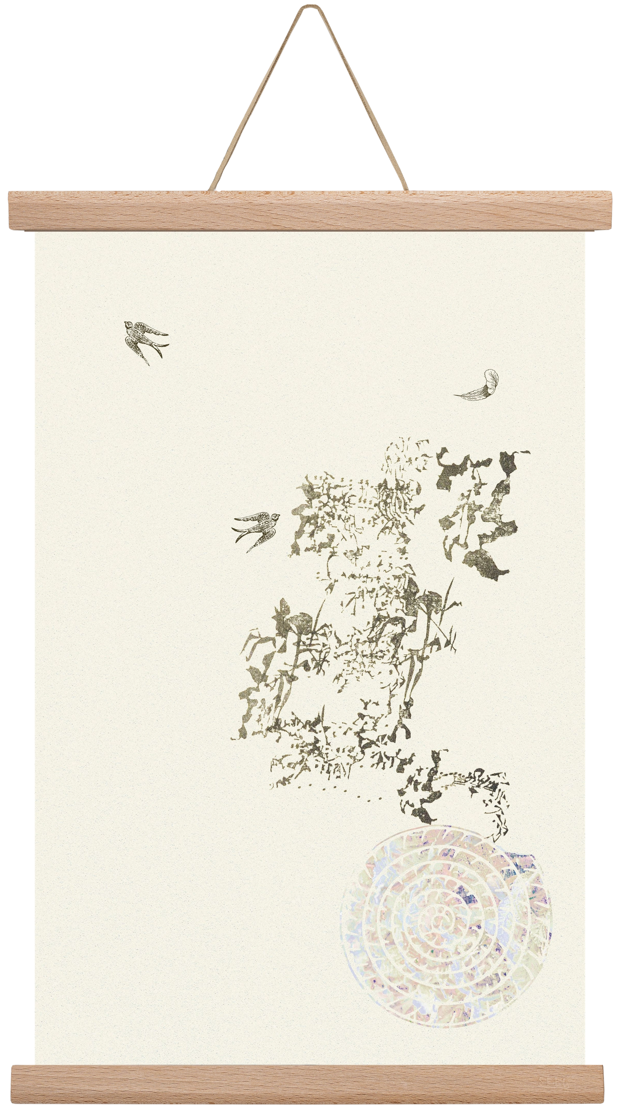 serendipity, 30x45 cm (30x45 cm), Tölgy akasztó