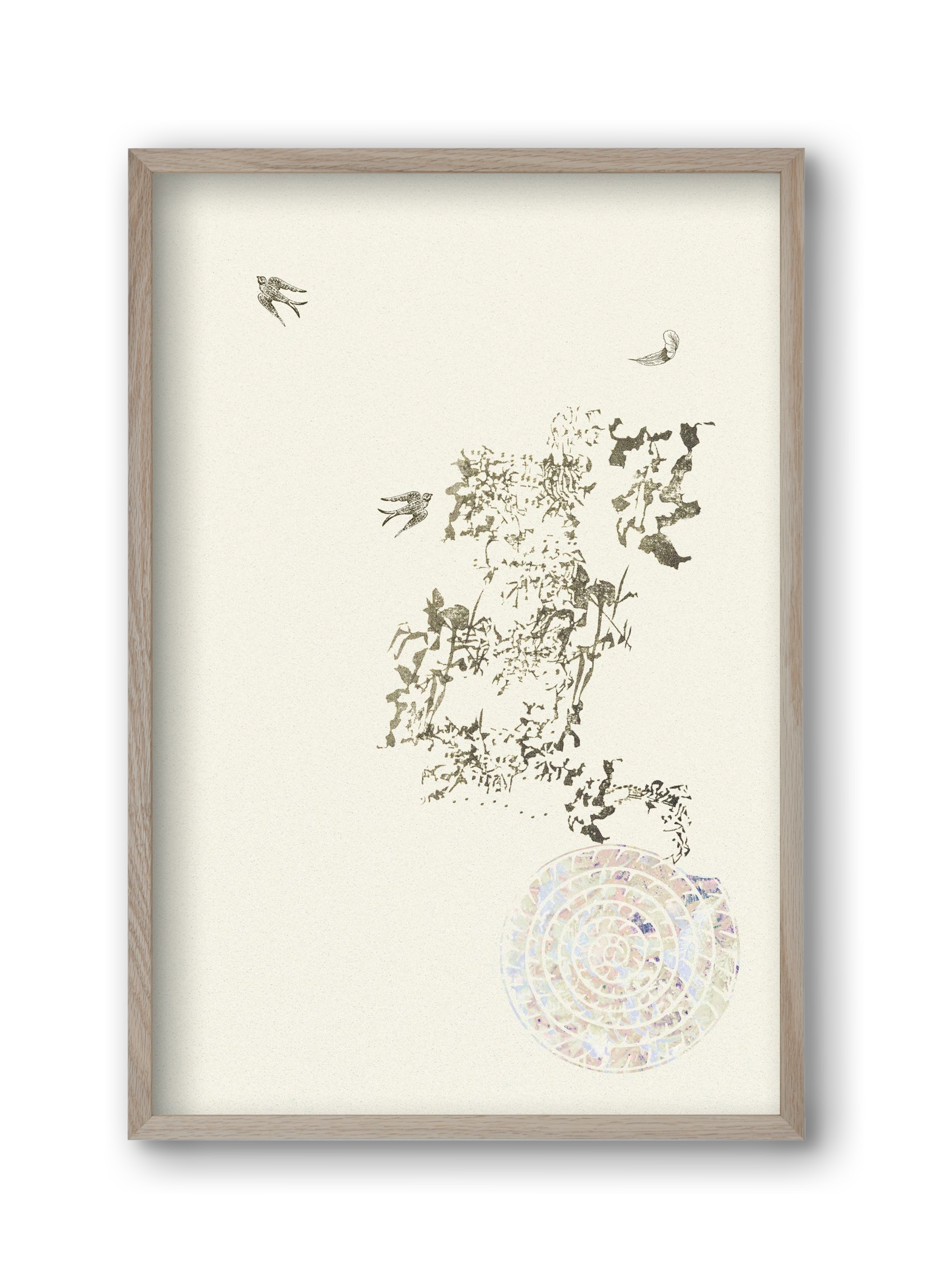 serendipity, 30x45 cm (30x45 cm), Tölgy keret