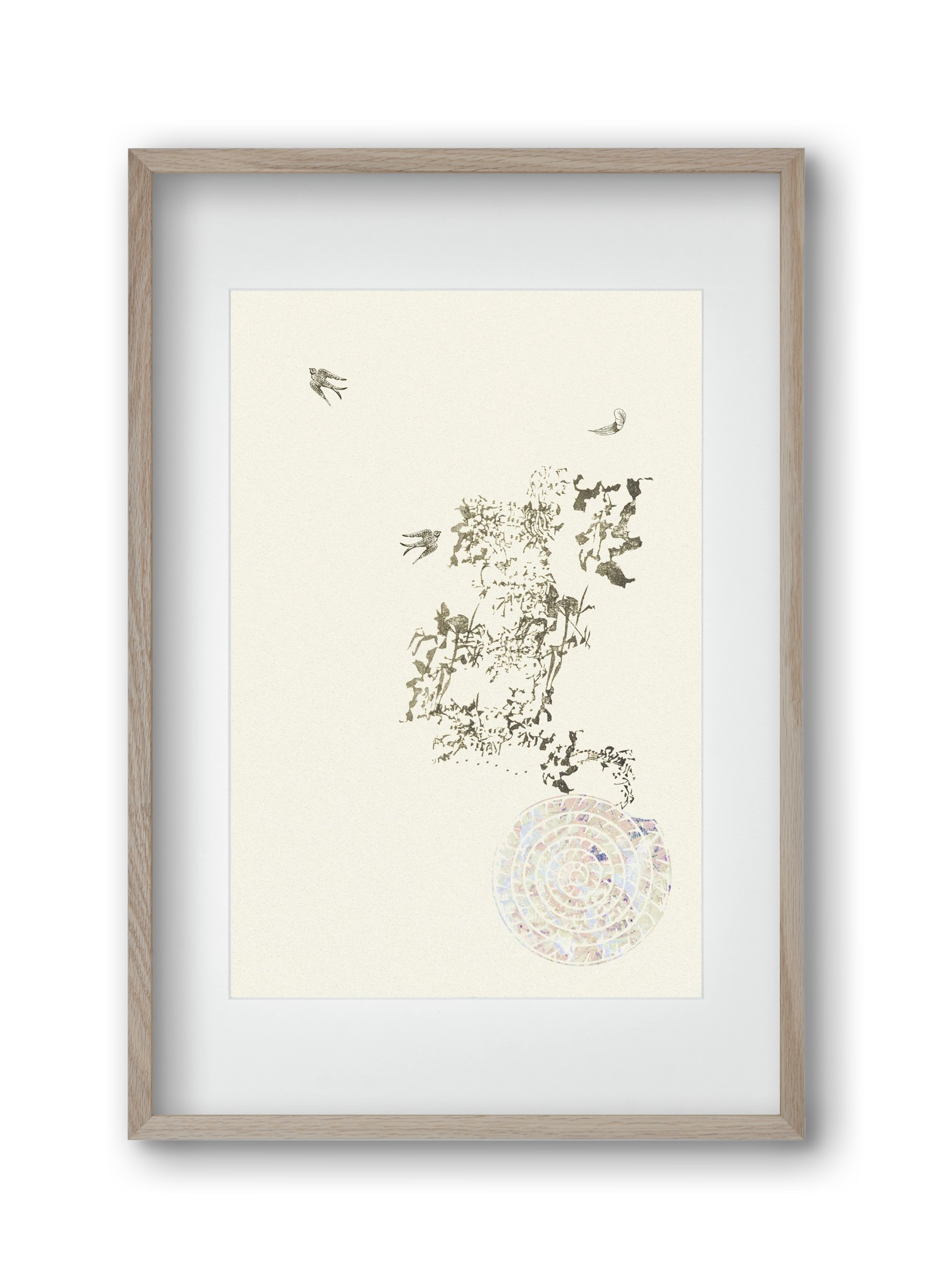 serendipity, 30x45 cm (20x30 cm), Tölgy keret, paszpartuval