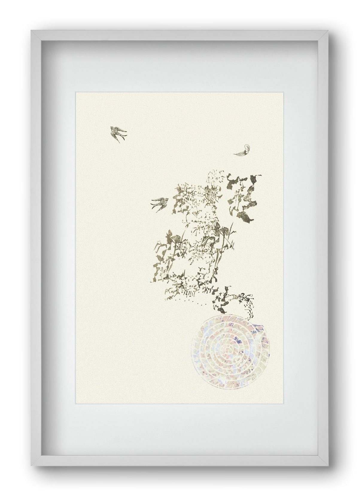 serendipity, 40x60 cm (30x45 cm), Fehér keret, paszpartuval