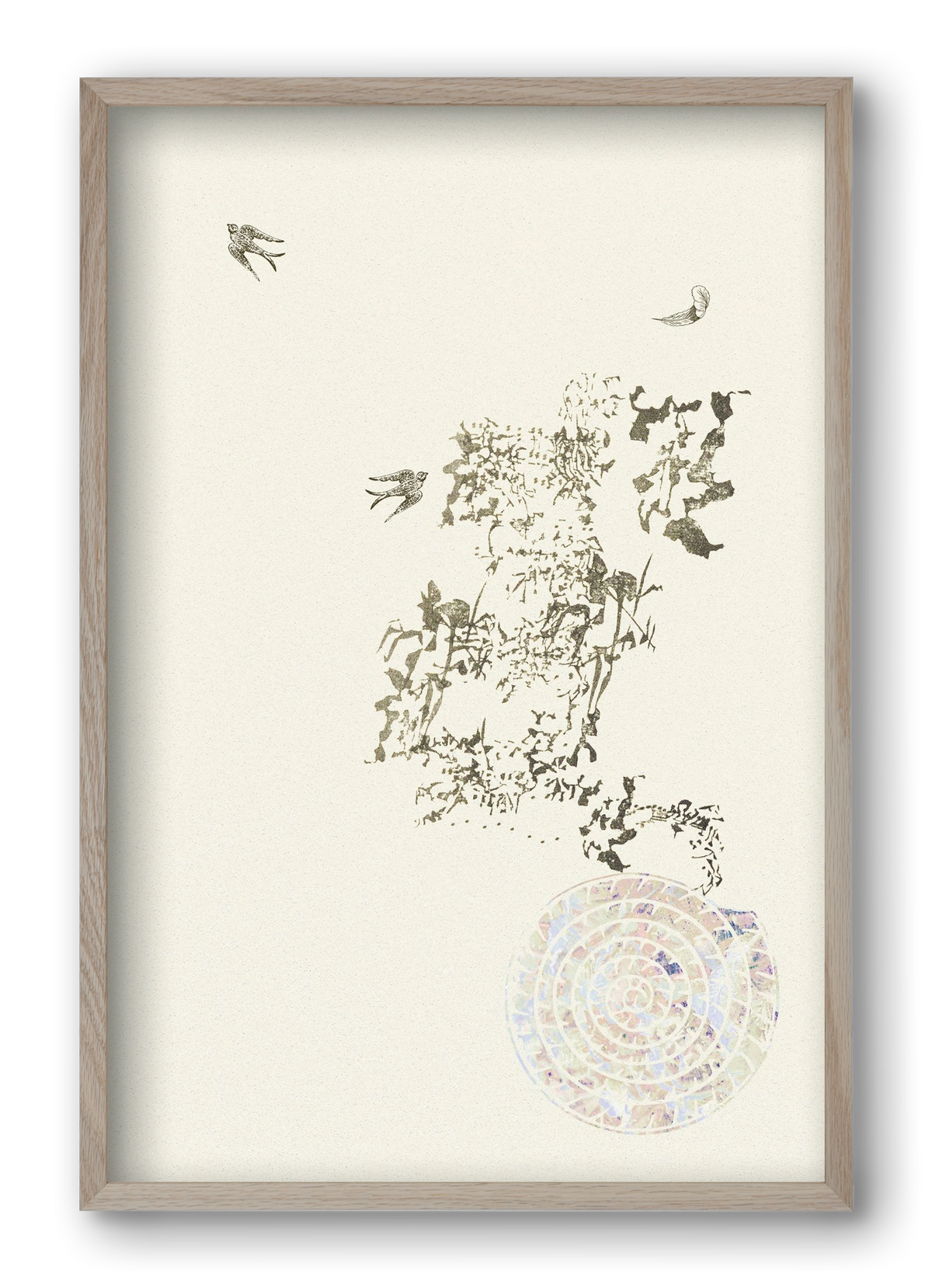 serendipity, 40x60 cm (40x60 cm), Tölgy keret